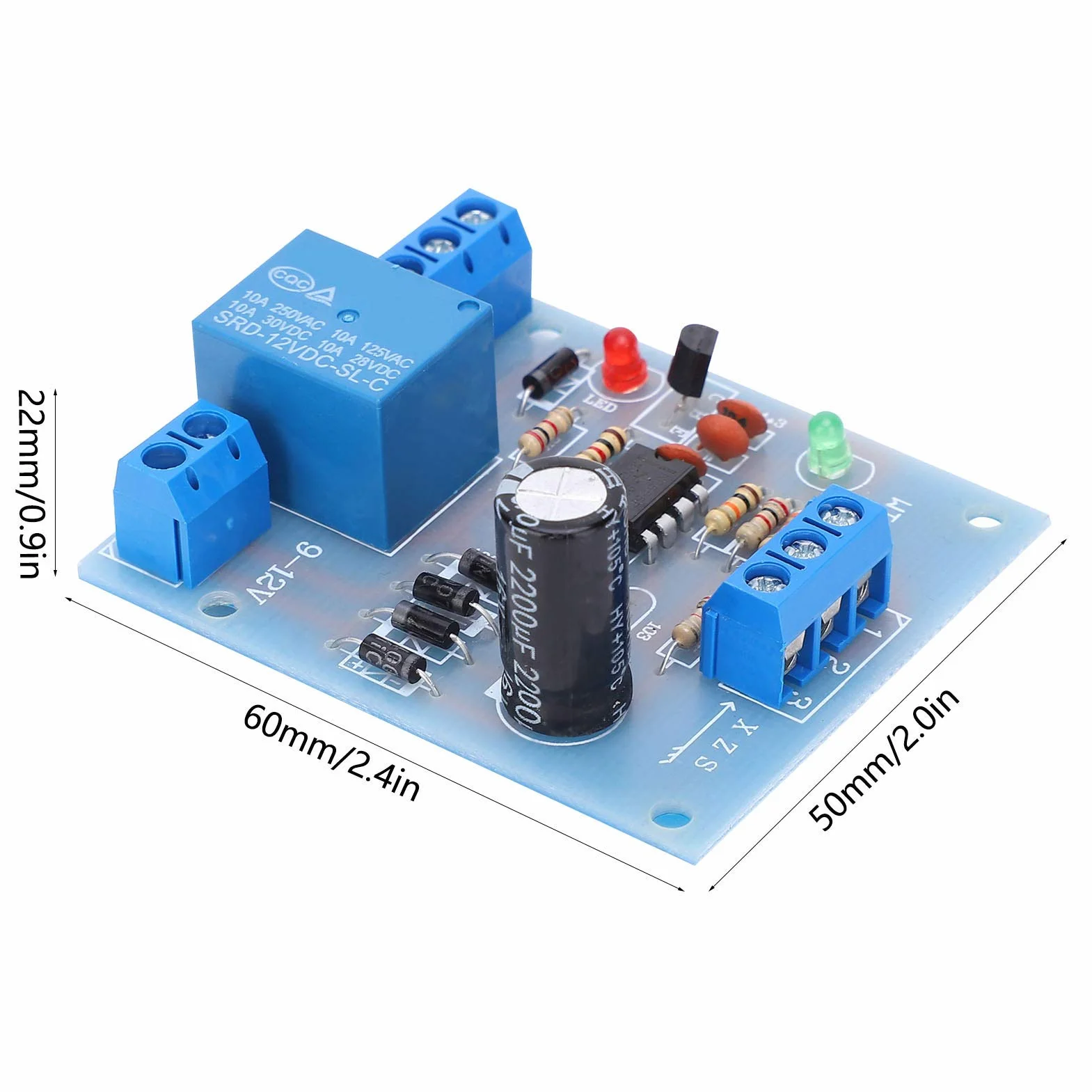 Czujnik Poziomu Cieczy 12V Elektroniczny z PCB - Moduł Przełącznika do Wykrywania i Kontroli Poziomu Wody dla Pomp Laboratoryjnych w Płynach