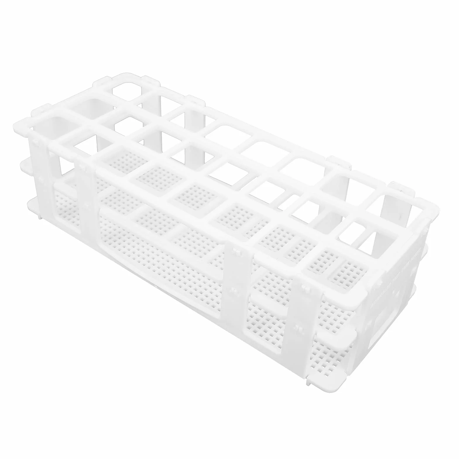 24-otworowy Stojak na Probówki 25x25mm Uchwyt na Probówki Laboratoryjne Plastikowy 3-warstwowy Stojak na Probówki, Odłączany