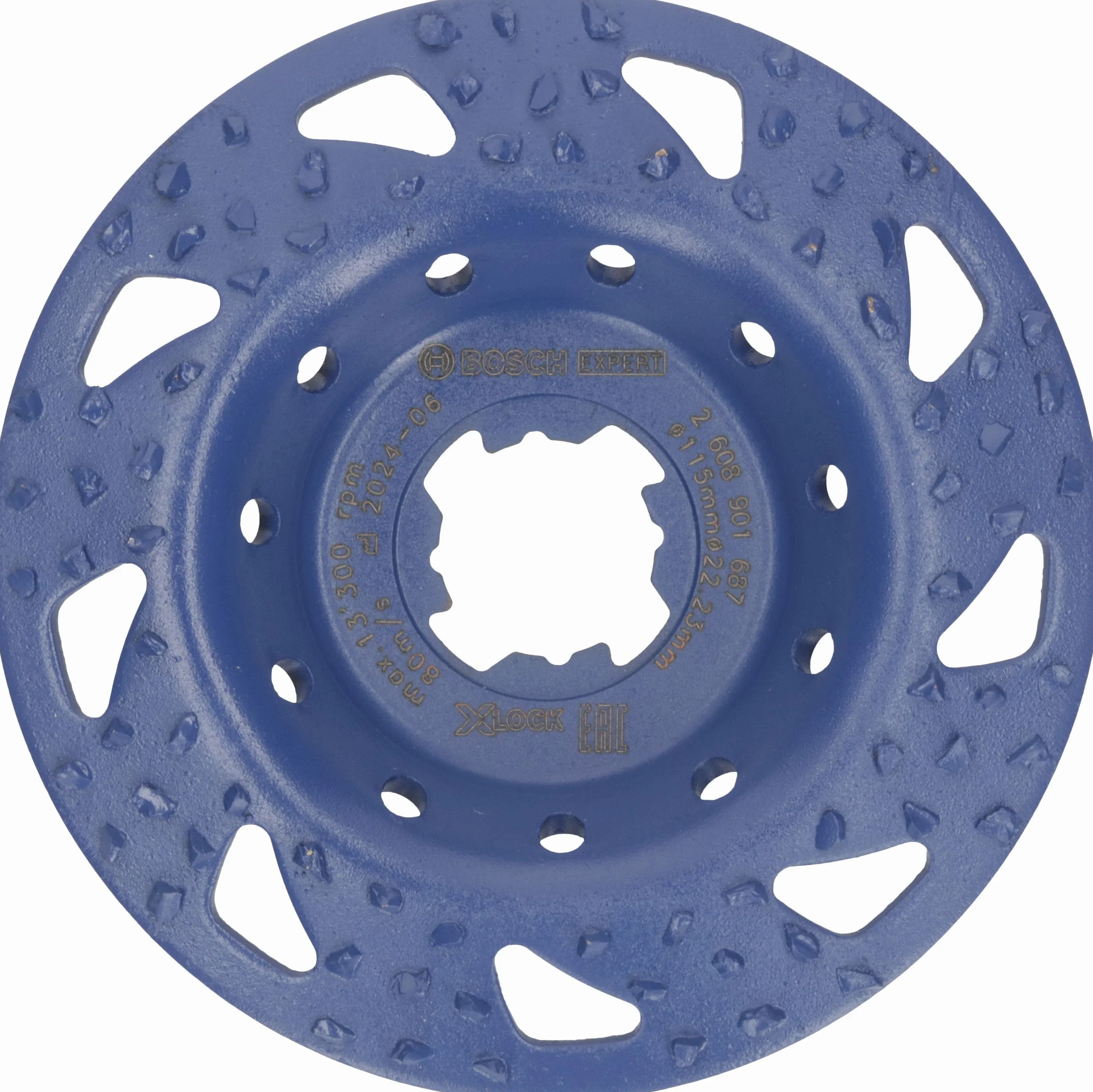 Bosch 1x Tarcza garnkowa EXPERT Multi Material, węglikowa, zgrubna (do Farba na drewnie, Twarde drewno, Ø 115 mm, zgrubna, Professional Akcesoria Mała szlifierka kątowa)