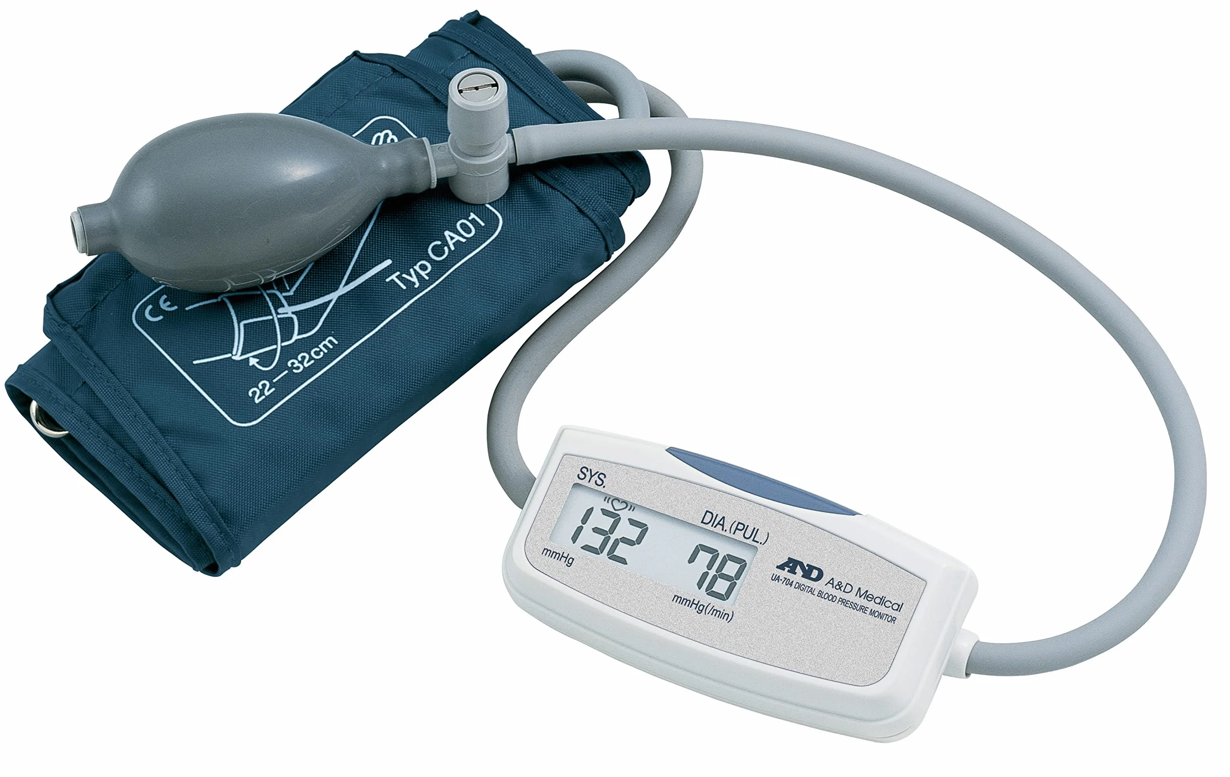 A&D Medical UA-704 Półautomatyczny Ciśnieniomierz Górnej Części Ramienia, Biały