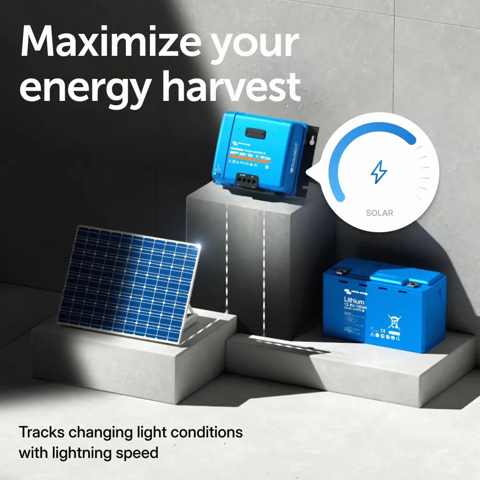 Victron Energy SmartSolar MPPT TR VE.Can 250V 100A 12/24/36/48V Kontroler Ładowania Słonecznego Bluetooth
