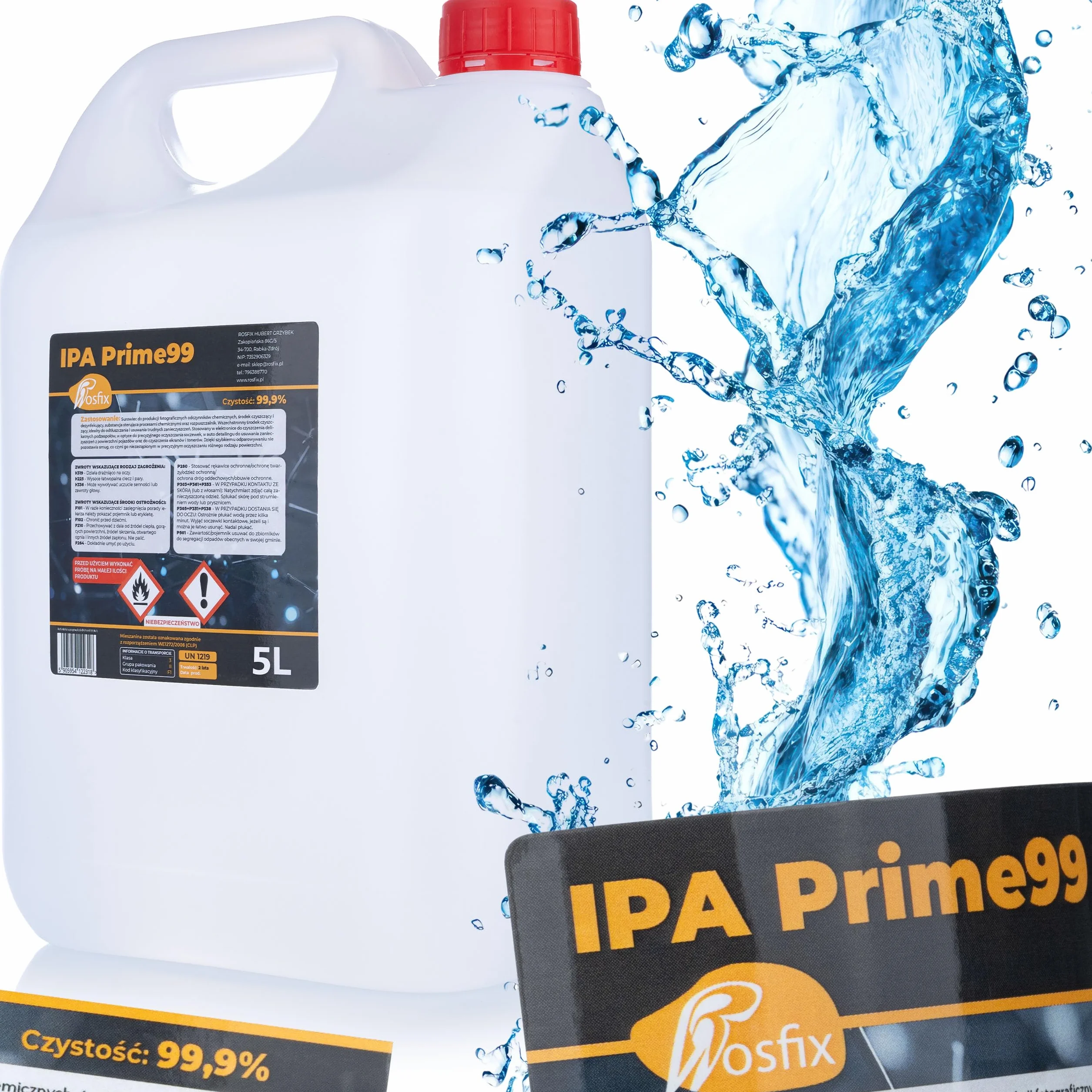 IPA Prime99 izopropanol 99,9% 5 l alkohol czyszczący do elektroniki optyki laboratorium