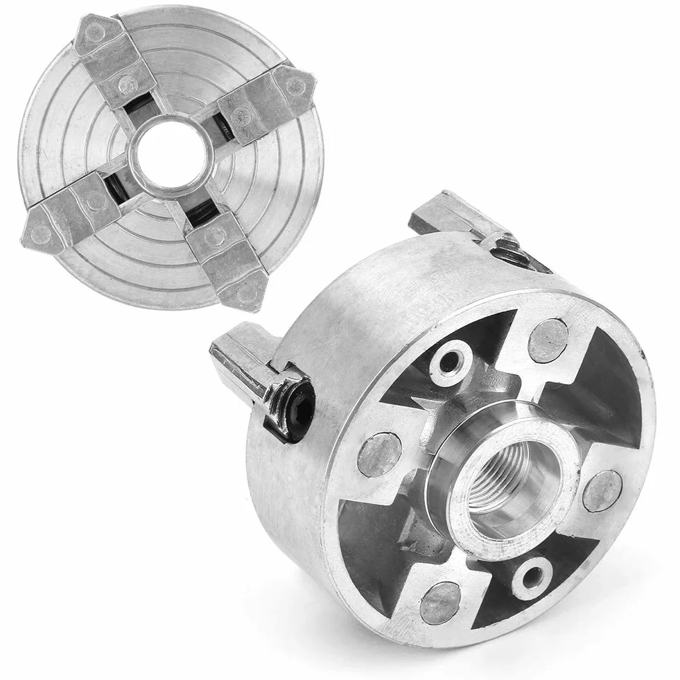 Z011A uchwyt z czterema szczękami, uchwyt tokarski ze stopu cynku narzędzie do wiercenia CNC do mini tokarki metalowej