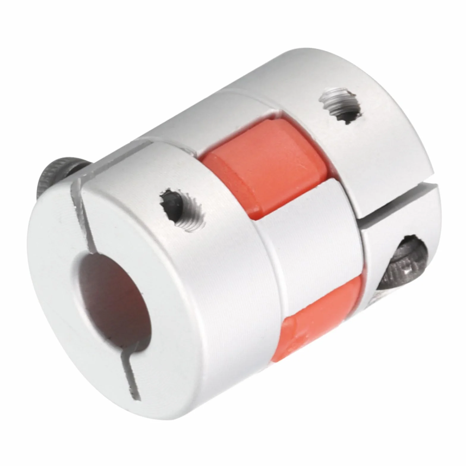 QUARKZMAN Aluminiowe złącze wału śliwkowego 8 mm do 8 mm otwór L25xD20 elastyczne sprzęgło przegubowe do maszyny i serwo silnik krokowy zestaw 1 szt