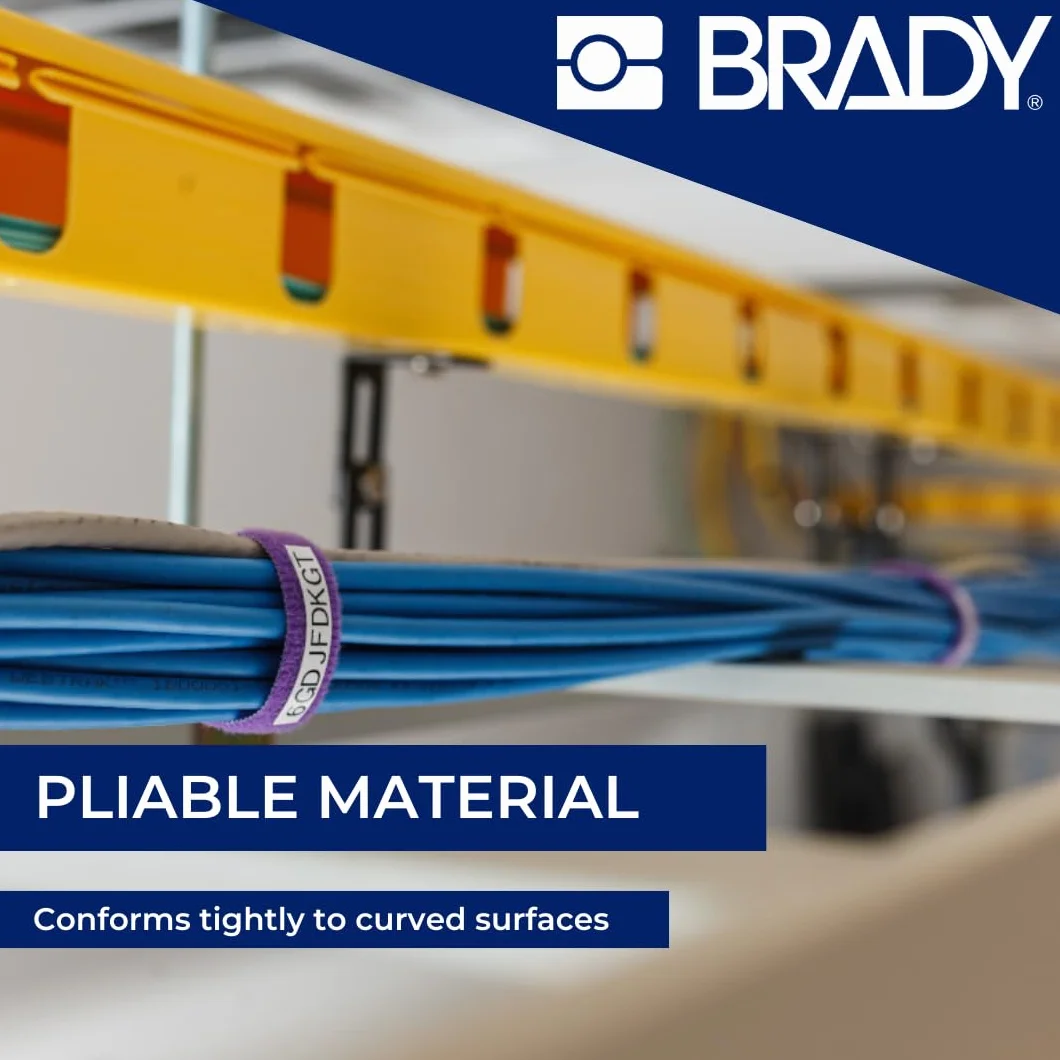 Materiał do druku etykiet na rzepy BradyGrip do drukarek BMP21-PLUS, BMP21-LAB i BMP21