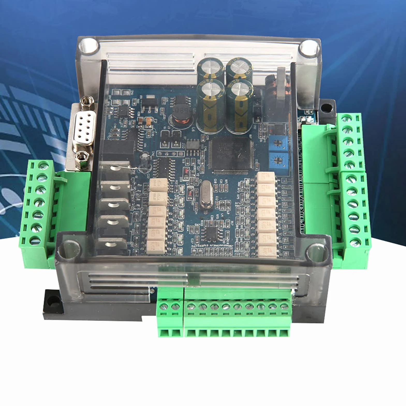 Przemysłowa tablica sterowania, FX3U-14MT analogowa 6AD+2DA 24 V 1 A PLC przemysłowa programowalna płytka sterująca programowalne wyjście przekaźnika kontrolera logicznego