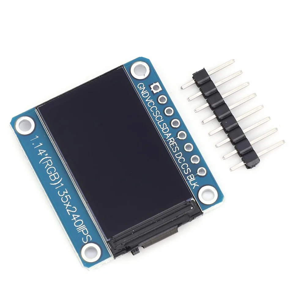 1,14 Cala Pełna Kolor 8pin ST7789 TFT Moduł Ekranu Wyświetlacza, rozdzielczość 135x240, Interfejs SPI, Widok IPS, łatwa Instalacja, Elementy Elektroniczne Trwałości, EPE w