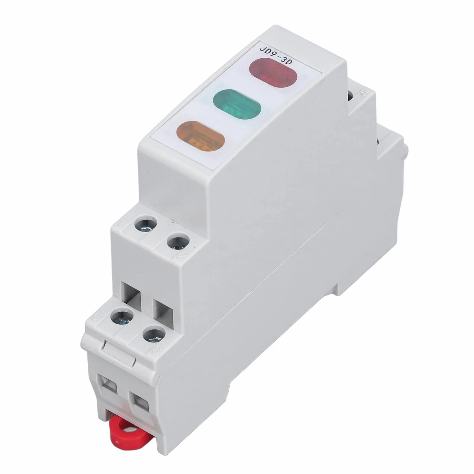 Lampka Kontrolna LED Czerwony Żółty Zielony Wskaźnik na Szynie DIN dla Stycznika Rozrusznika Magnetycznego AC DC 230V