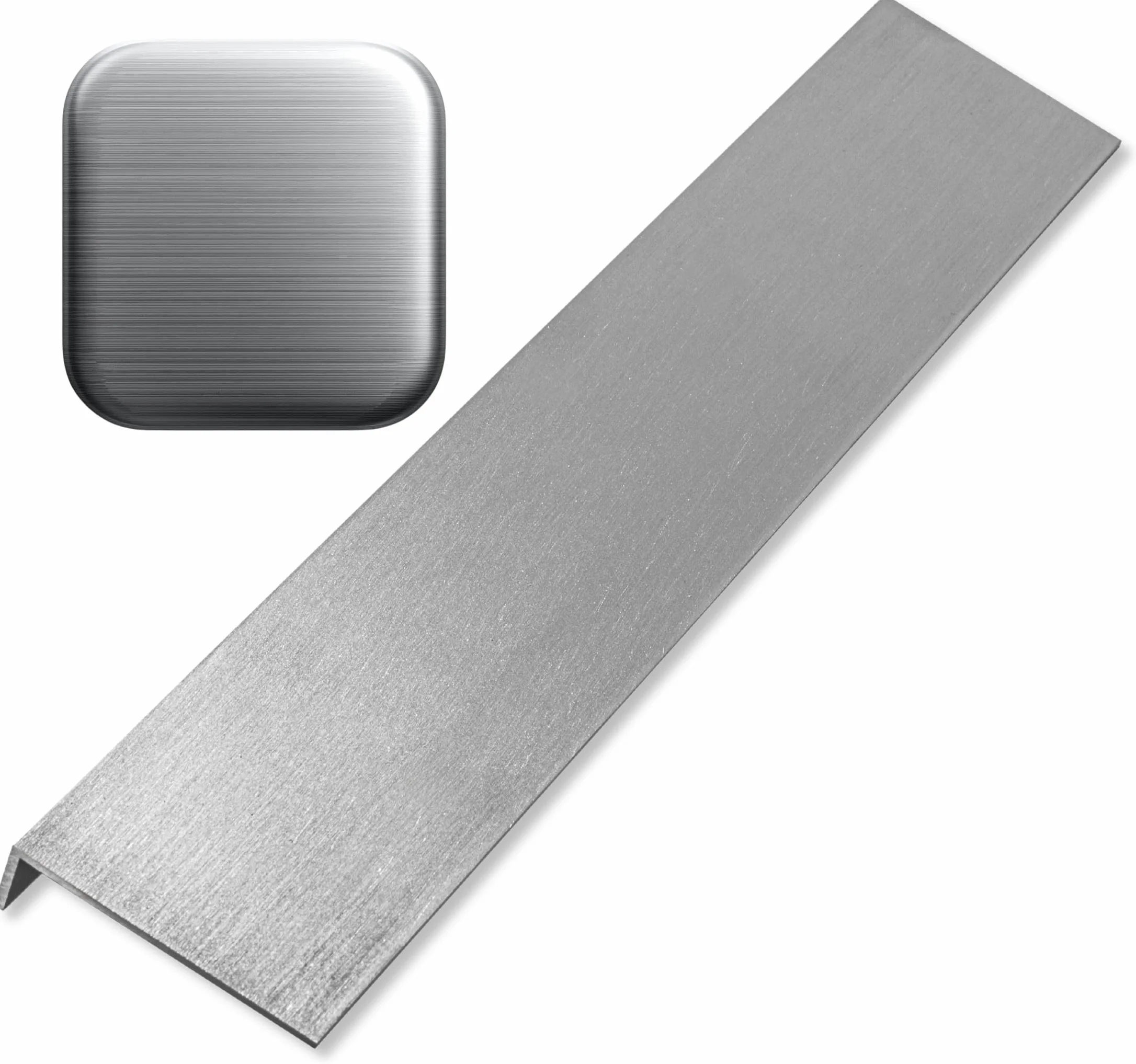 Kątownik Aluminiowy Szczotkowany 60x40 mm Grubość 3 mm Długość 130 cm Profil Aluminiowy