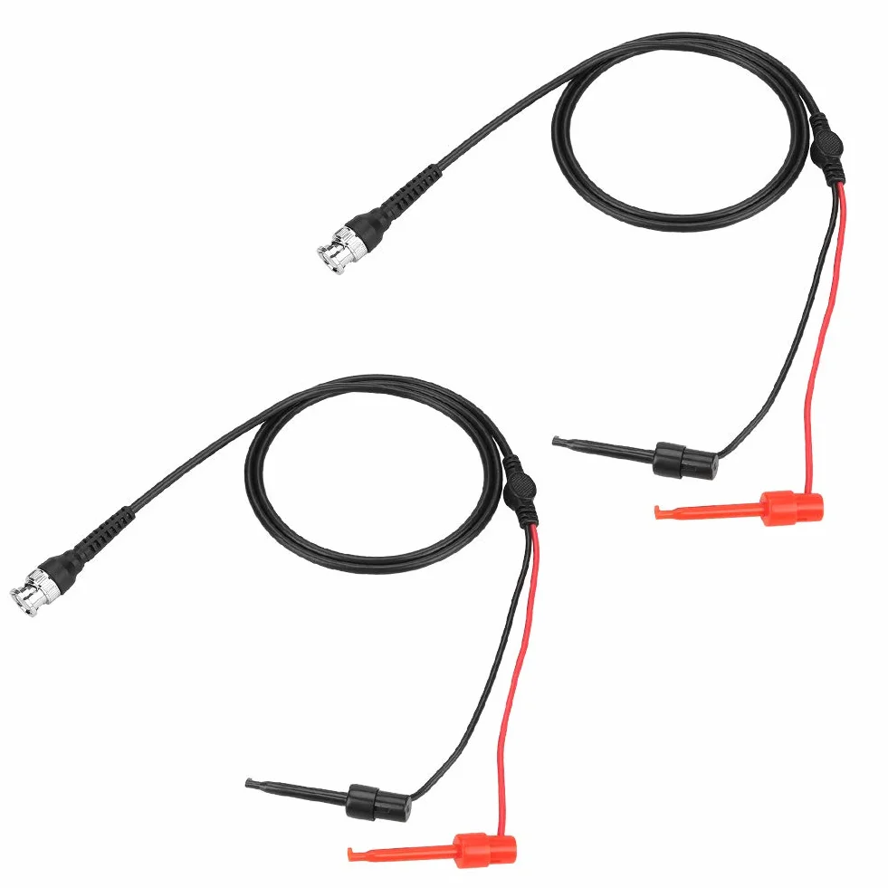 Kabel koncentryczny BNC do oscyloskopu, podwójny kabel bananowy, 2 szt