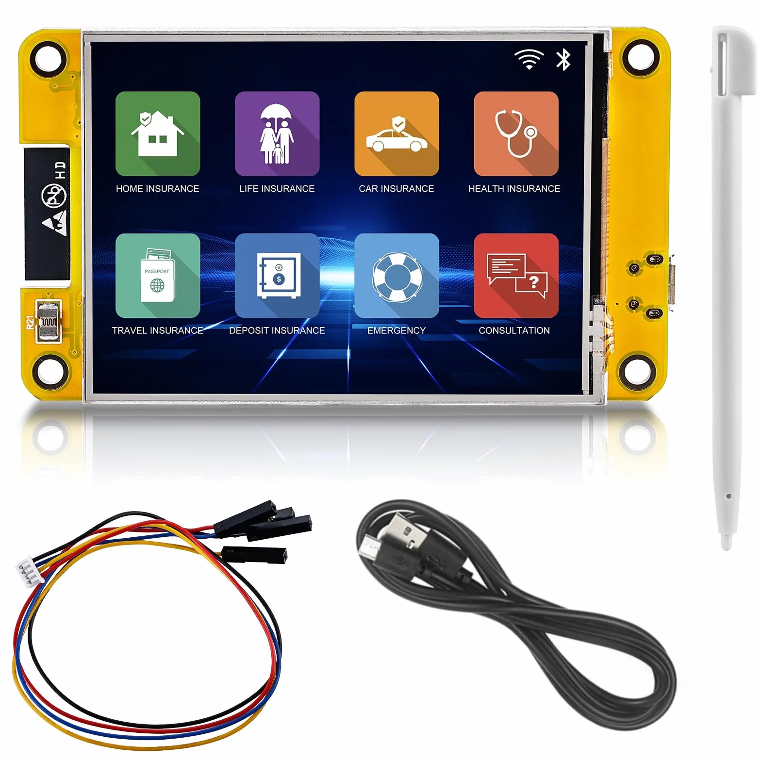 Vegena ESP32 wyświetlacz 2,8 cala, ekran dotykowy TFT kompatybilny z WiFi 240 x 320 WiFi + moduł Bluetooth, panel rozwojowy, moduł TFT z Arduino/LVGL