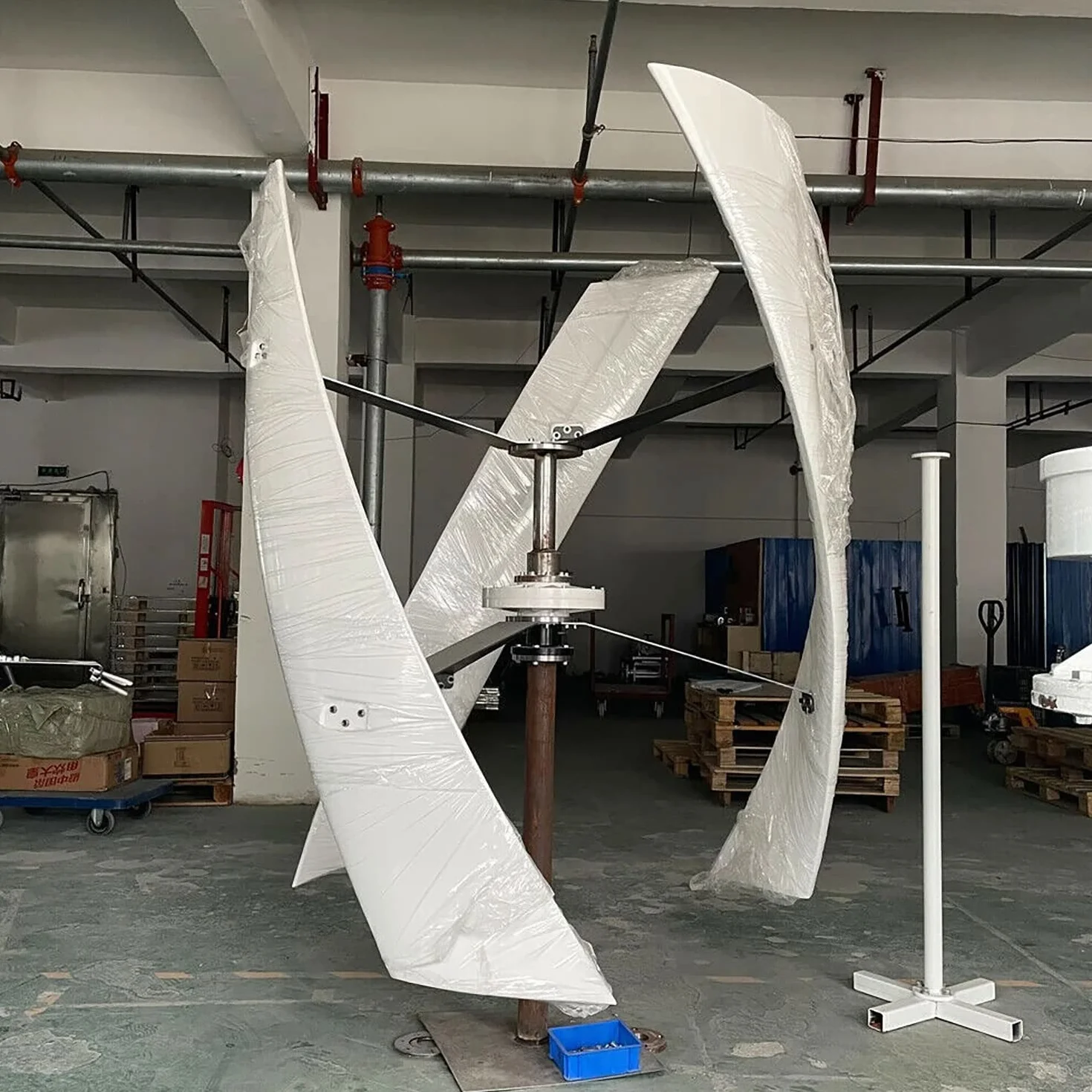8KW Maglev Generator turbiny wiatrowej 3 łopaty Oś pionowa Zestaw z kontrolerem ładowania 220V