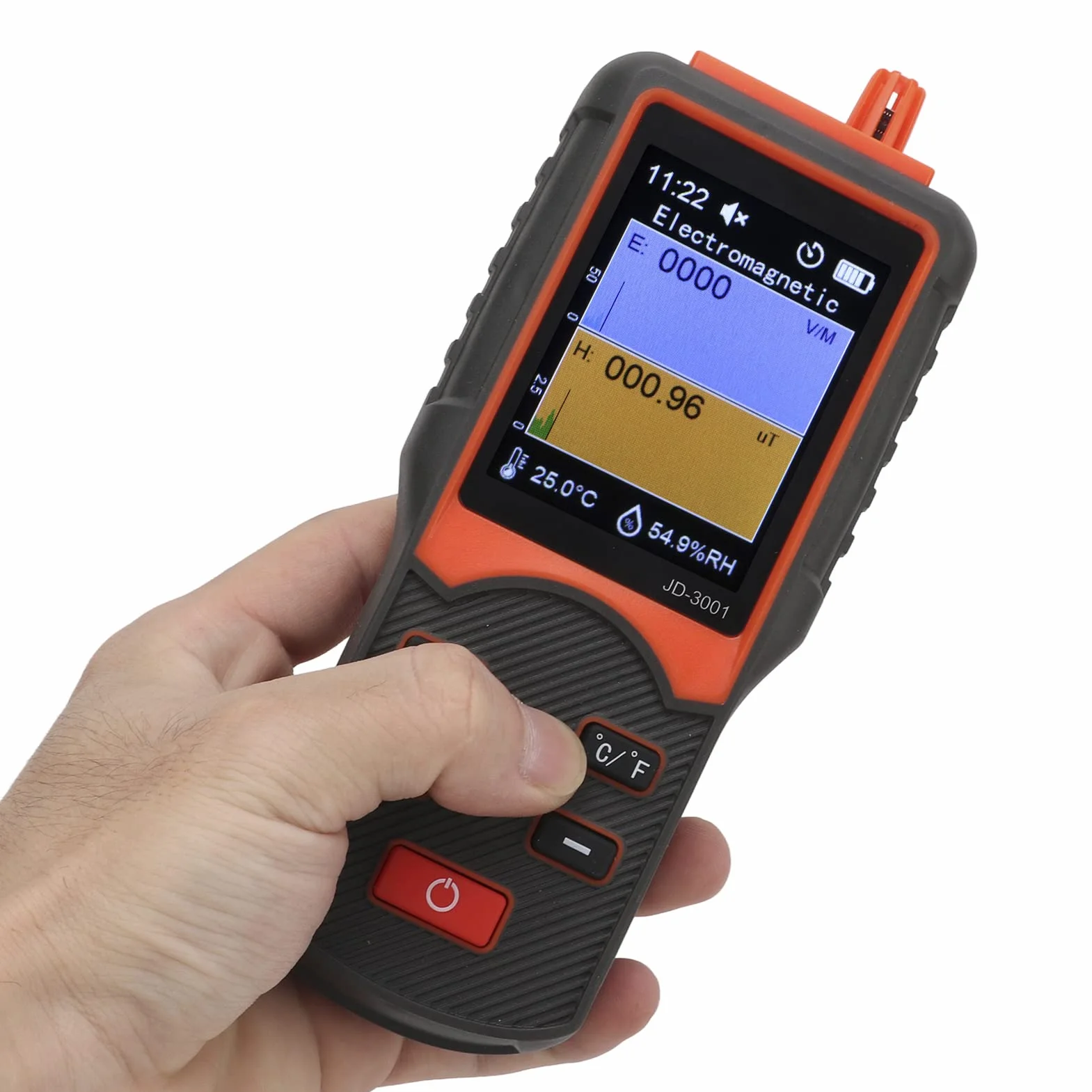 Detektor promieniowania licznika Geigera, profesjonalny detektor promieniowania jądrowego z podświetlanym wyświetlaczem LCD, detektor promieniowania elektromagnetycznego o wysokiej dokładności