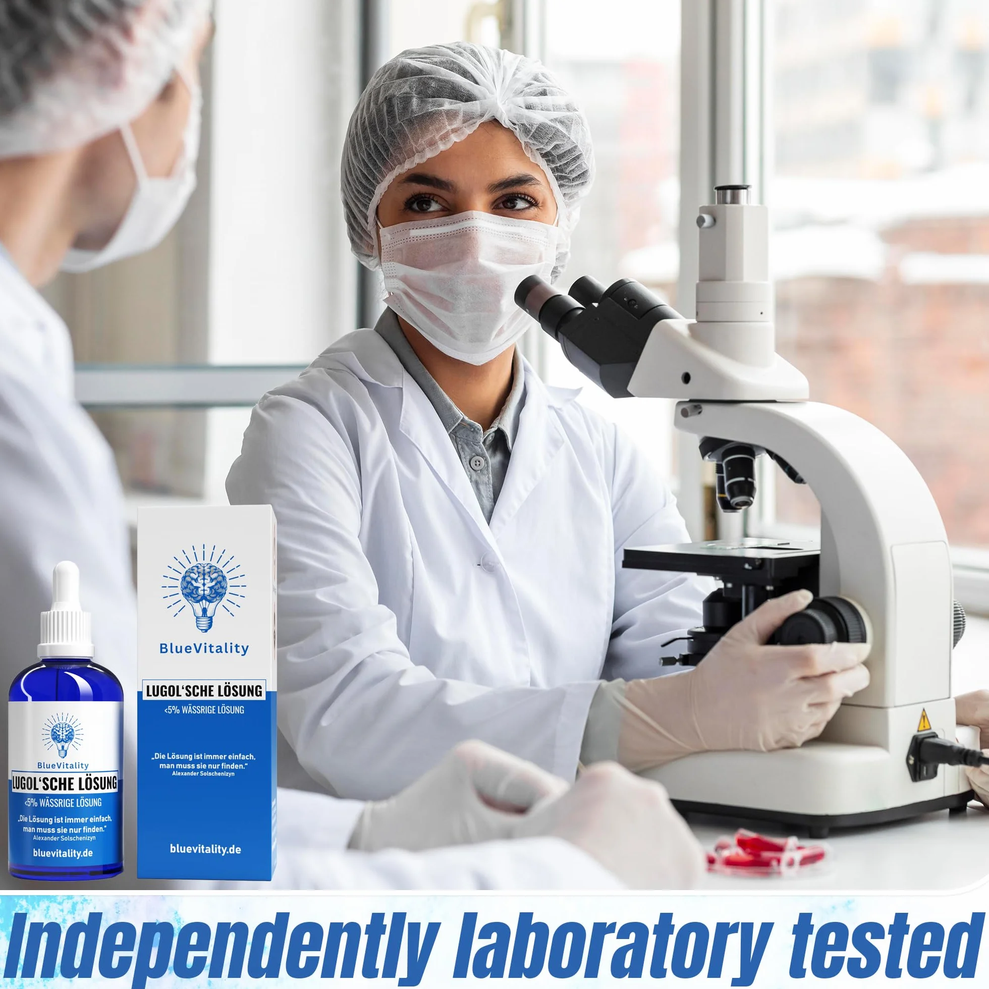100 ml płynu Lugola 5% | Testowany i certyfikowany przez niezależne laboratorium | W zestawie pipeta | Jakość wyprodukowana w Niemczech