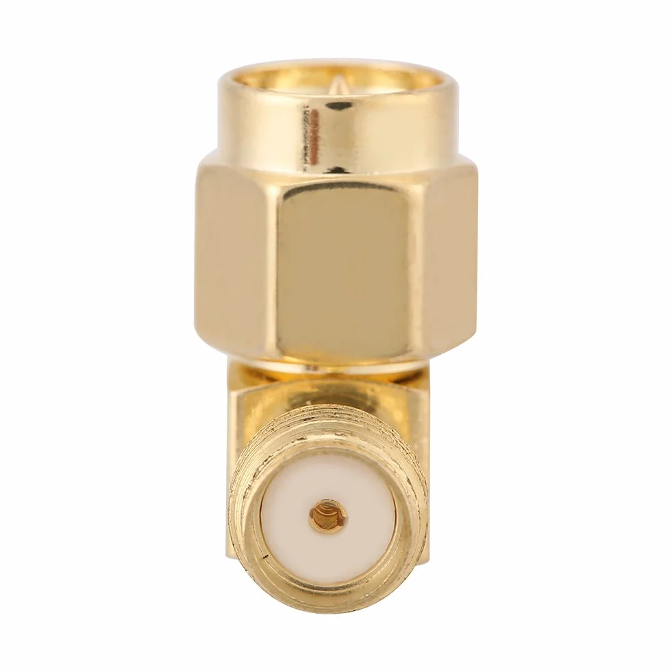 Walfront Adapter SMA kątowy 90° złącze koncentryczne RF do anteny Wi-Fi