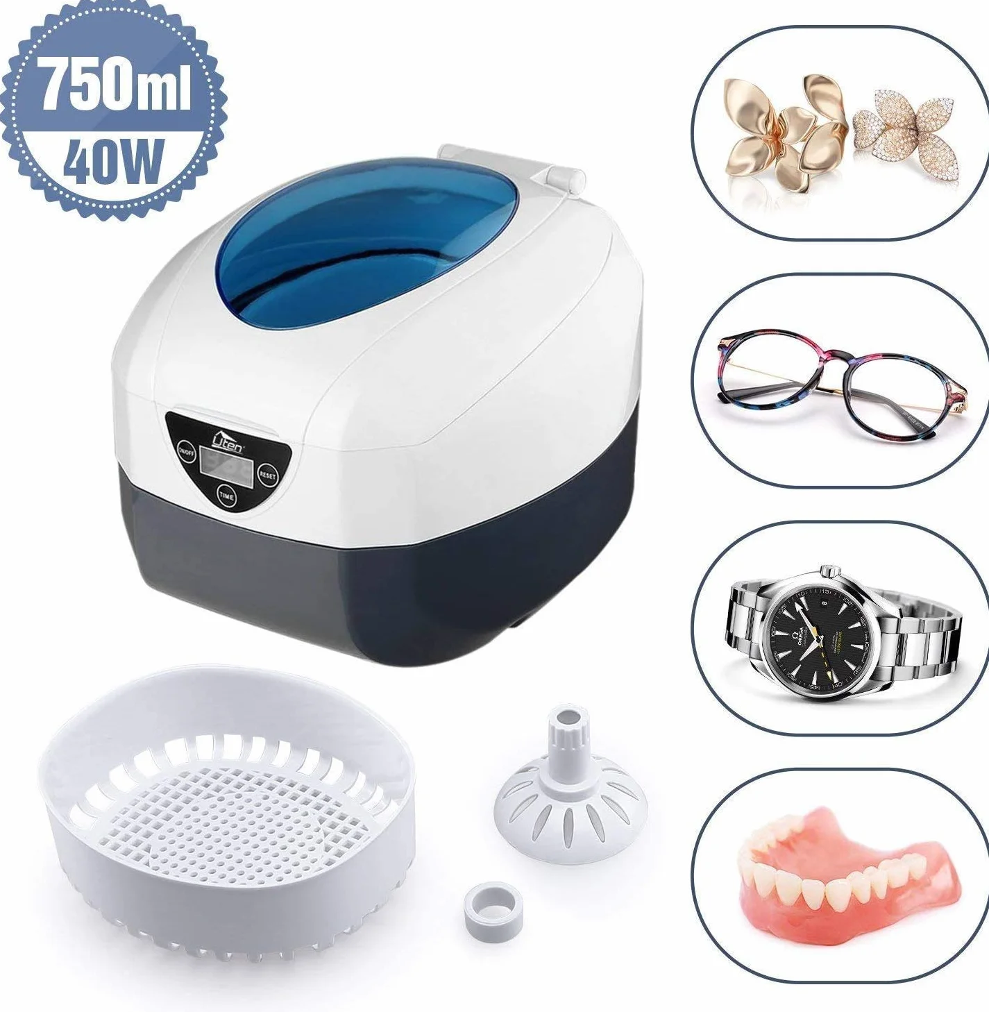 Uten Digital Ultrasonic Cleaner 750 ml