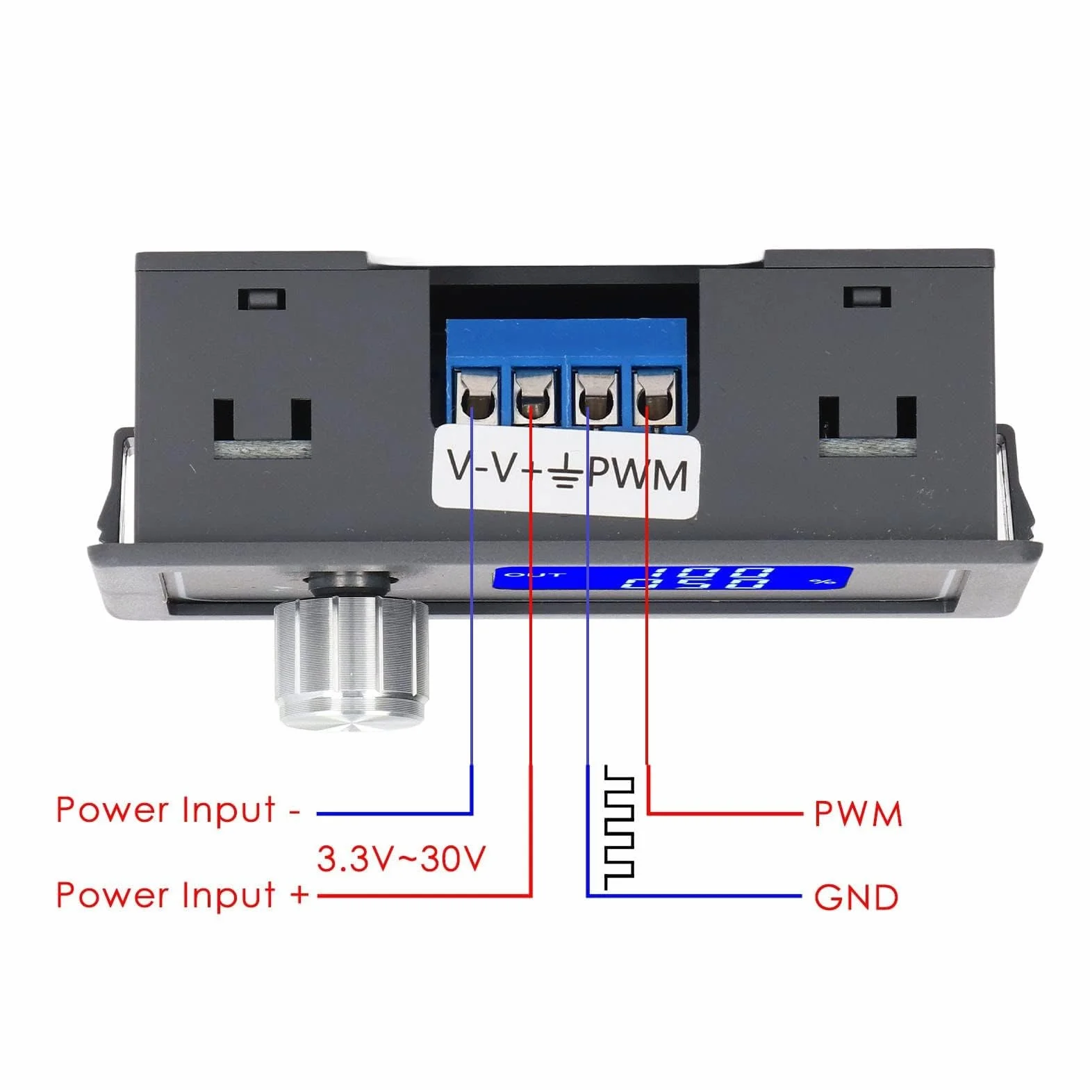 Generator Sygnału Generator Częstotliwości 1 Hz 150 KHz Generator Częstotliwości Silnika Moduł Generatora Częstotliwości Impulsów PWM z Wyświetlaczem LCD do Regulacji Prędkości