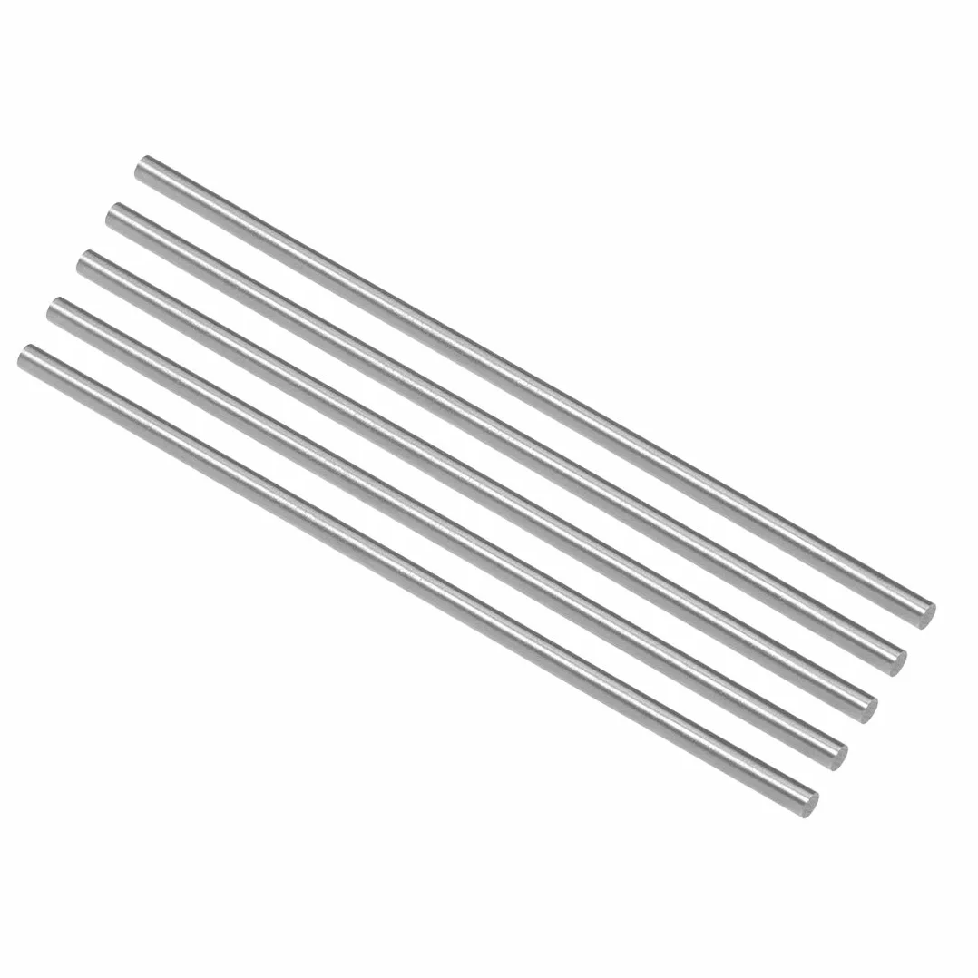 sourcing map 5 szt. pręt okrągły ze stali, 3 mm HSS, nóż tokarski, wiertarka, miniaturowa oś, kołek cylindryczny DIY, narzędzie 100 mm długości