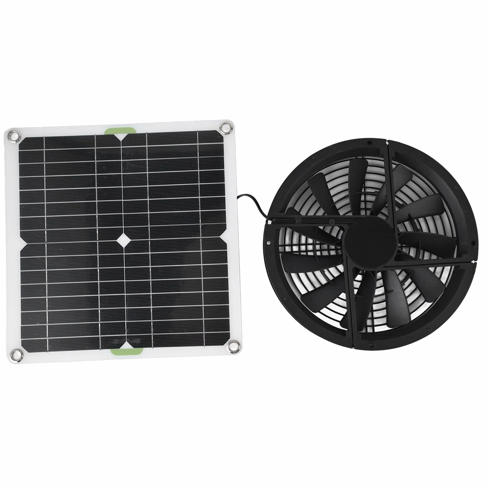 100W Solar Panel Fan Kit, Odporny Na Warunki Atmosferyczne Zasilany Energią Słoneczną Attic Ventilator, 12V 10in Panel Słoneczny Wentylator Wyciągowy