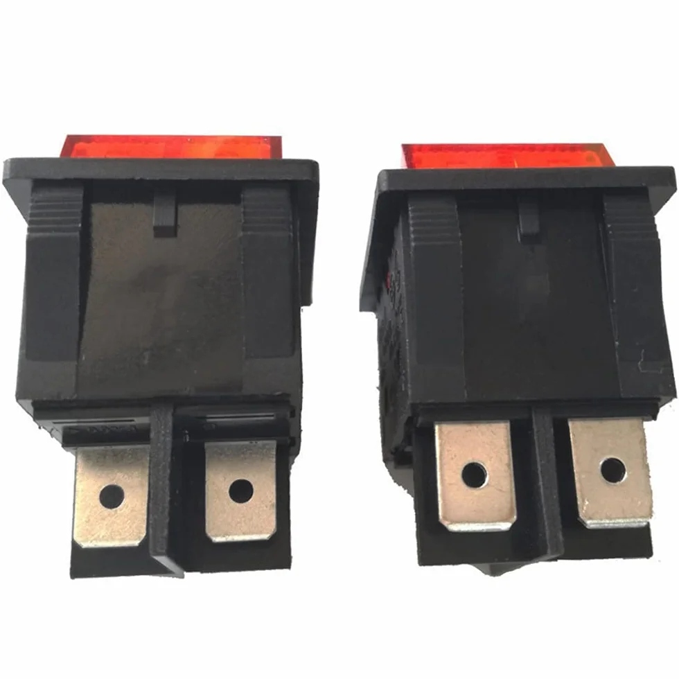 Przełącznik kołyskowy 4-pinowy 30A 125/250V AC ON OFF JD03-A1 do spawarki inwerterowej, opakowanie 2 szt