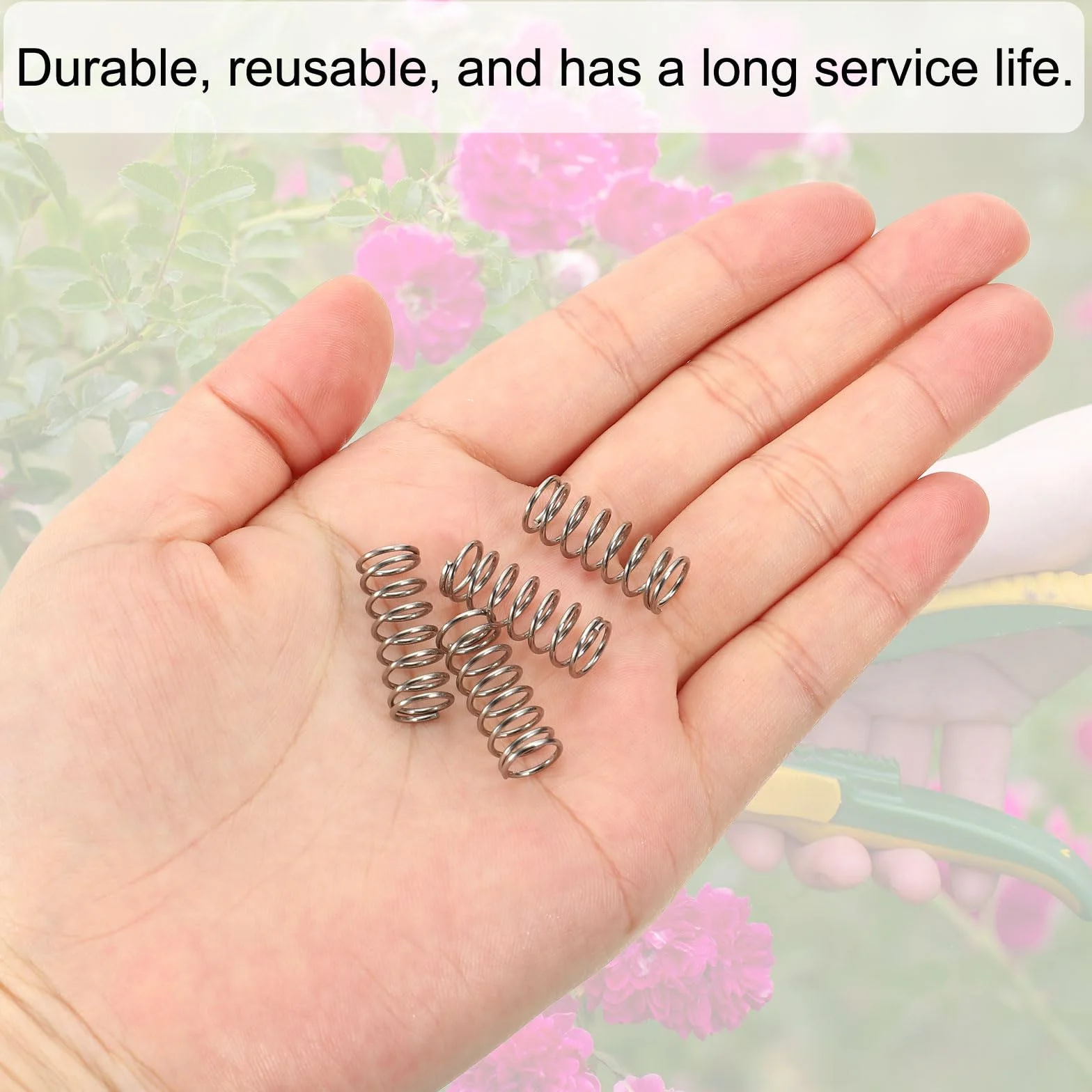 PATIKIL Sprężyna naciskowa, średnica drutu 0,8 mm x średnica zewnętrzna 8 mm x 20 mm dł., 10 szt. 304 stal nierdzewna Mechaniczna sprężyna rozciągana, małe sprężyny do ołówków Zestaw asortymentu do