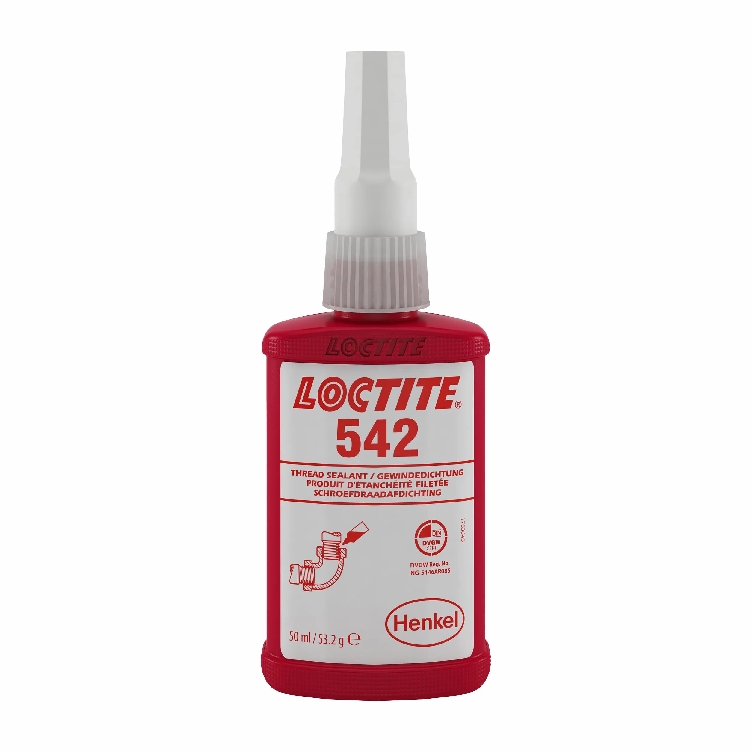 Uszczelka gwintowana, LOCTITE 542, 50 ml