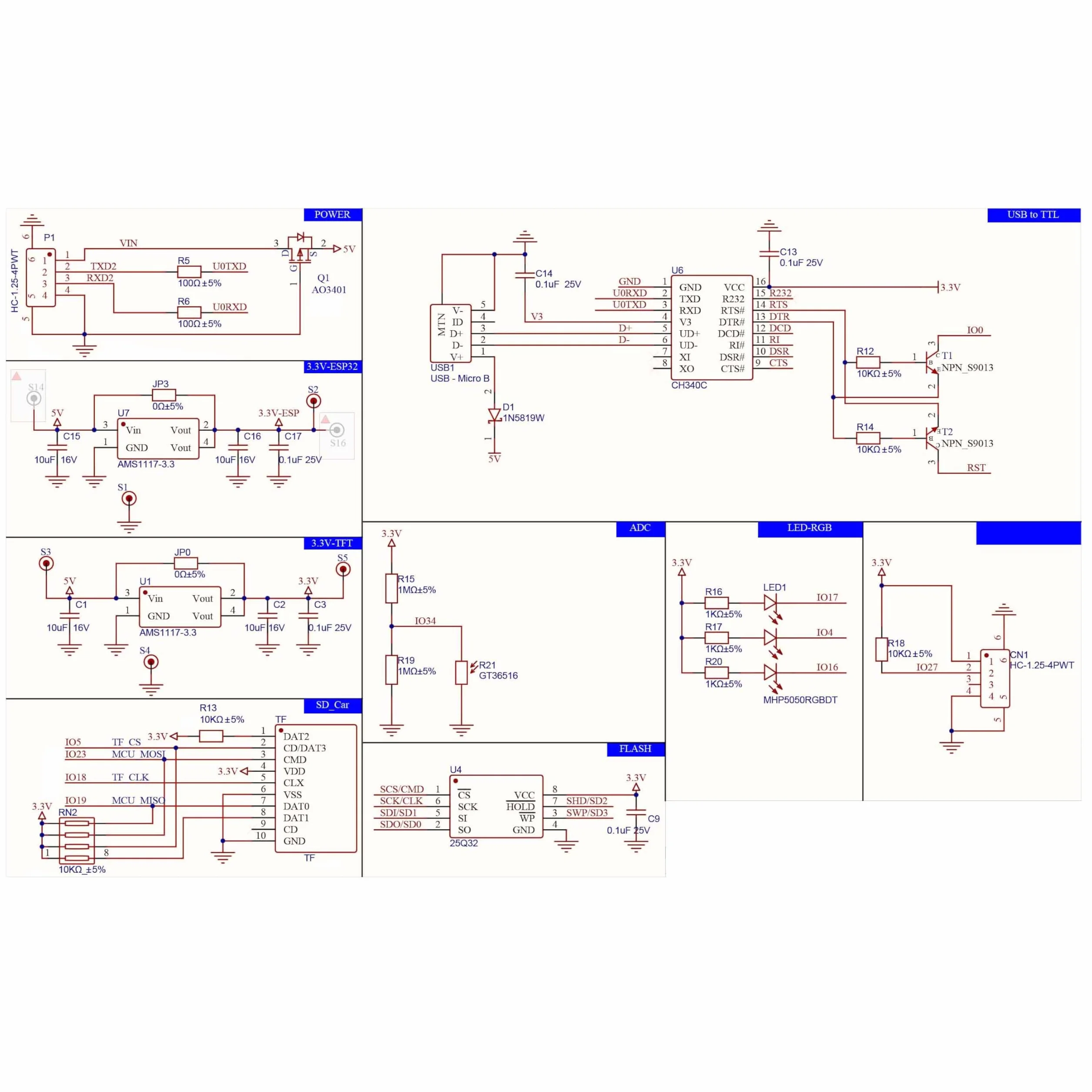 ESP32-2432S028R ESP32 żółty wyświetlacz rezystancyjny ekran dotykowy 240x320 TFT LCD moduł CYD płytka rozwojowa do Arduino IDE (2 sztuki)