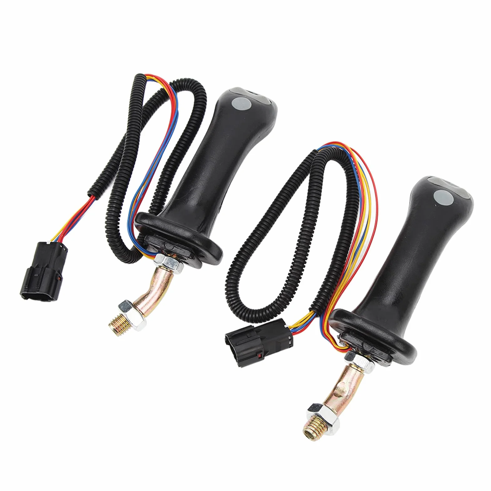 2 Sztuk Uchwyt Typu Joystick do Koparki Dźwignia Joysticka Dobra Lewa Prawa Ręka Wyczucie dla Doosan DH DX150 215 225 300 370-9C,klamka zewnętrzna
