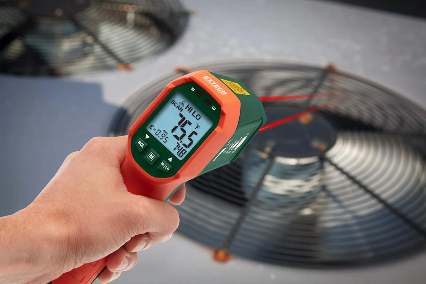 Extech Waterproof Dual Laser IR Thermometer