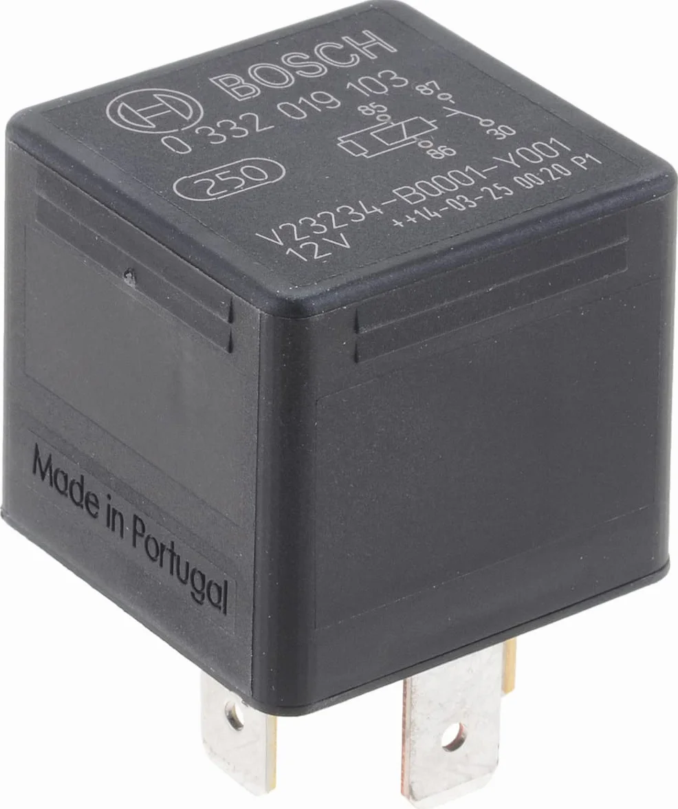 Bosch 0986332209 Przekaźnik Kostkowy, Czarny