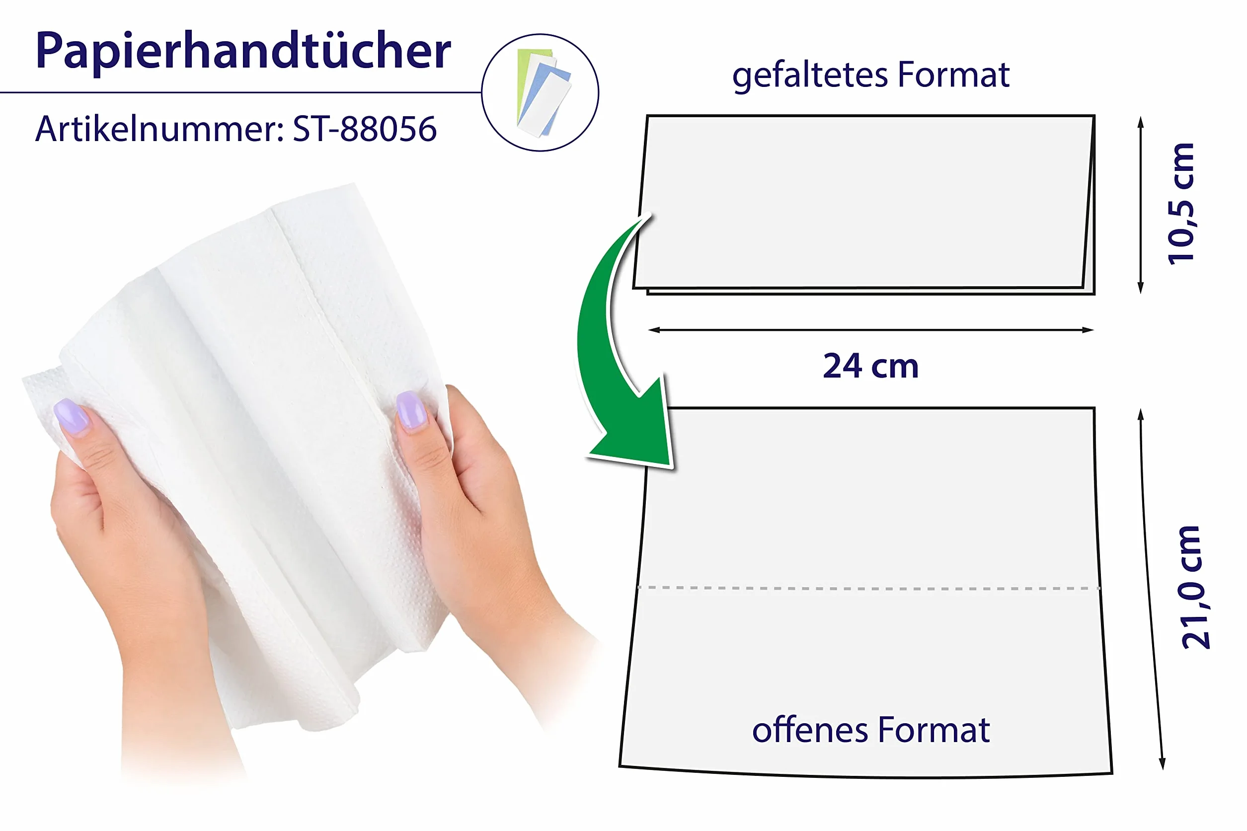 Semytop ST-88056 Ręczniki Papierowe Biały 3200 sztuk