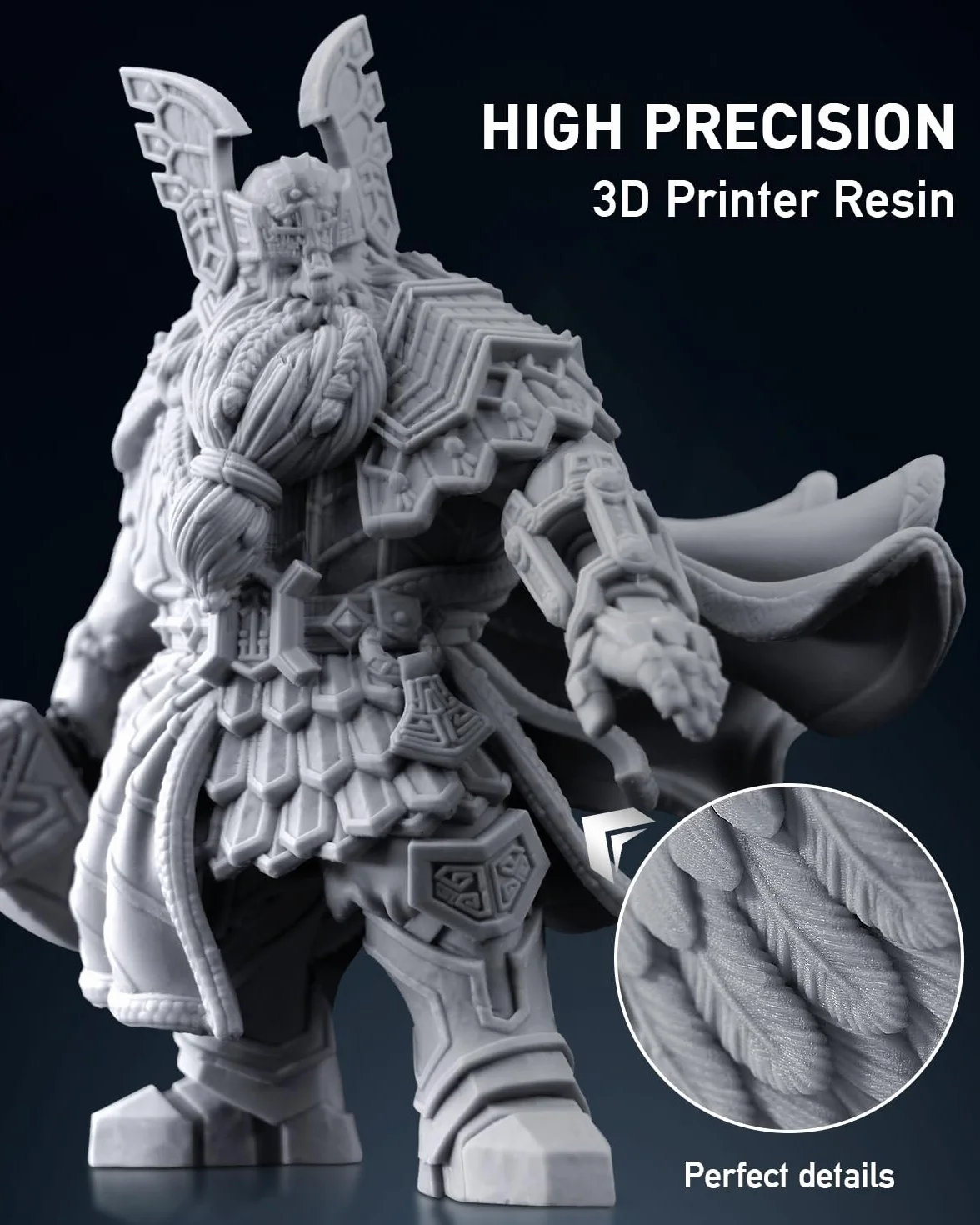 SUNLU Żywica ABS-Like do drukarki 3D 1KG, szybka żywica utwardzana UV 405 nm do druku 3D LCD/DLP/SLA, nie kruche i wysoka precyzja, ciemnoszary 1000 g