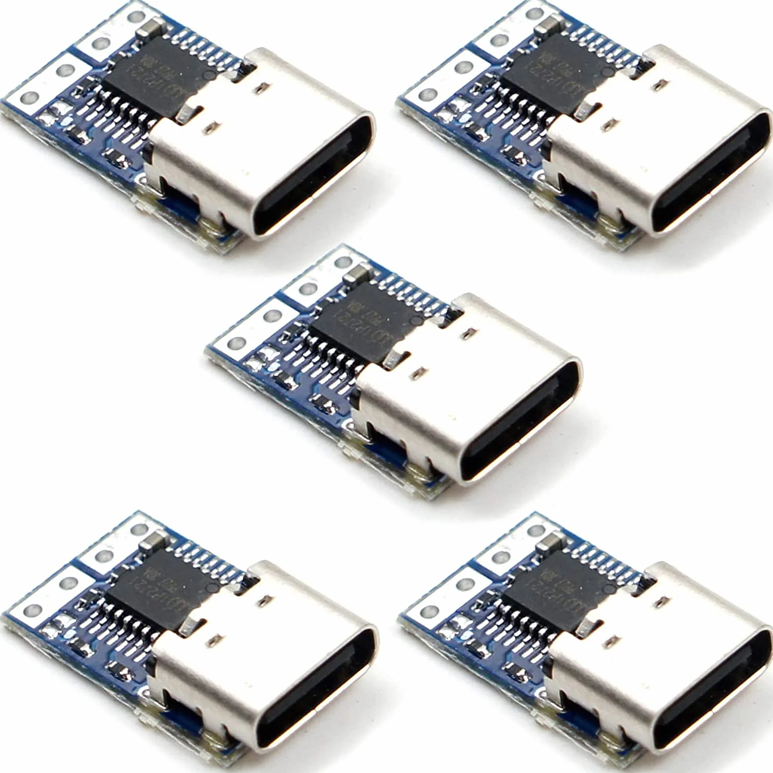 DEWIN Moduł wyzwalający, 5 szt. USB-C PDC004 PD 12 V DC stały moduł wyzwalający napięcie 5A typ C wejście żeńskie