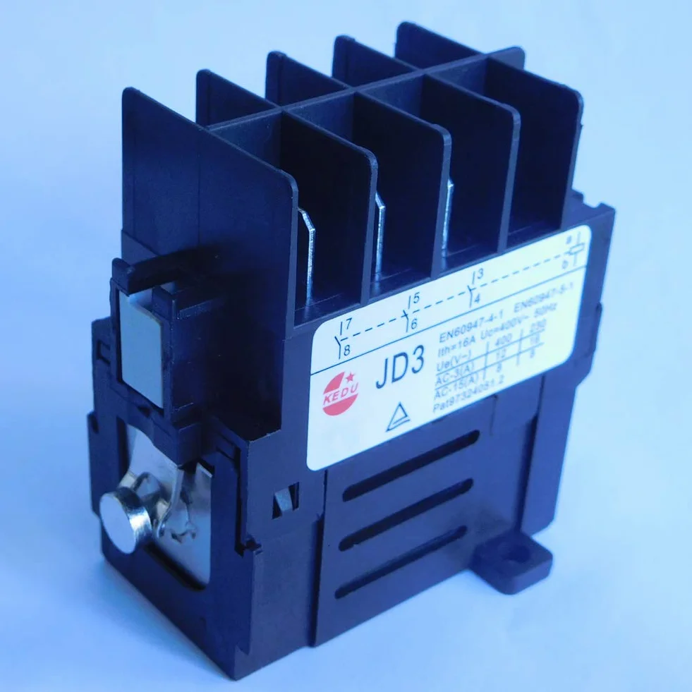 KEDU JD3 8-pinowy przekaźnik elektromagnetyczny KJD11 4NO 400V 16A 50Hz