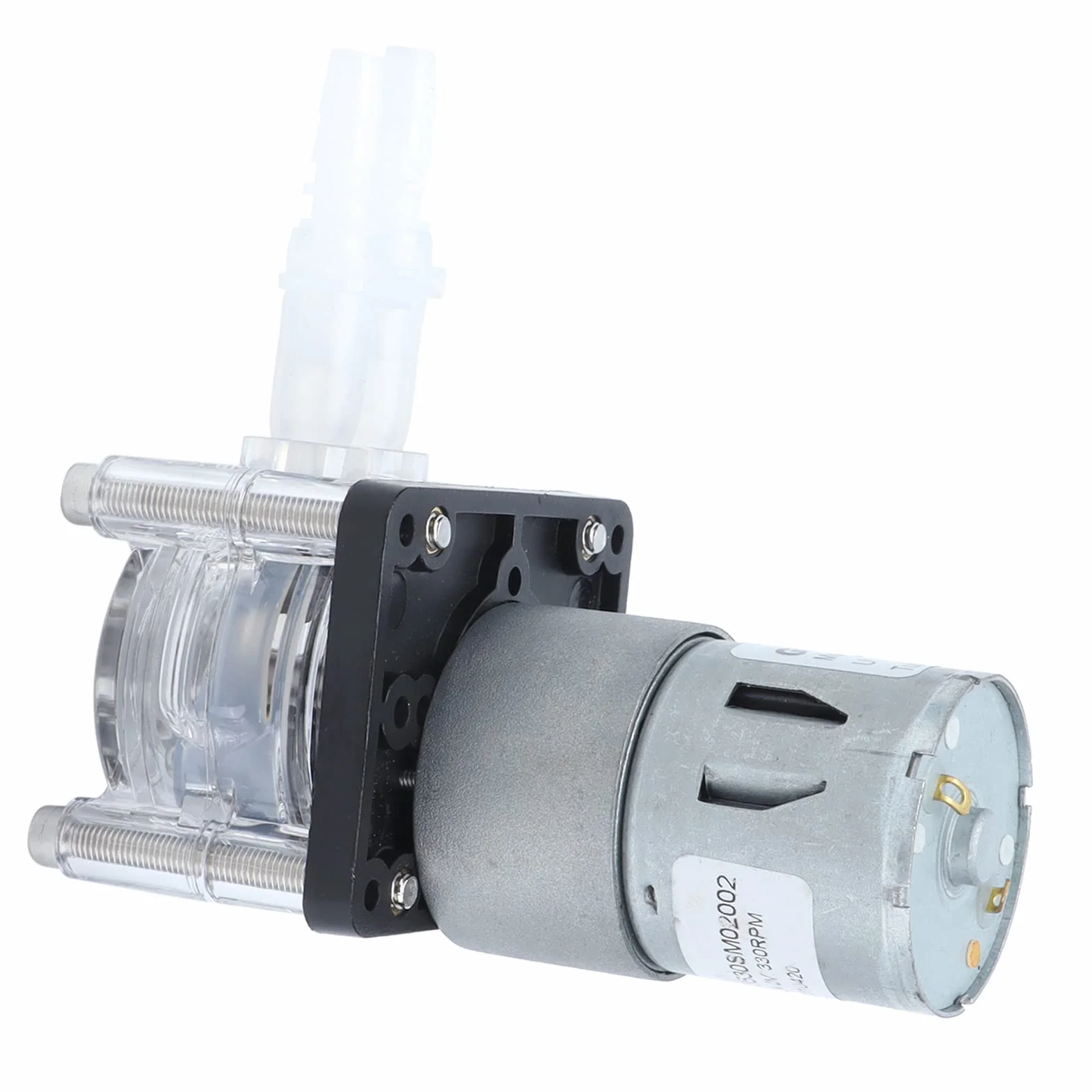 Pompa perystaltyczna 12V 24V DC 500ml/min DIY Pompa dozująca ciecz Mała z silnikiem przekładnią szczotkową do laboratorium analitycznego