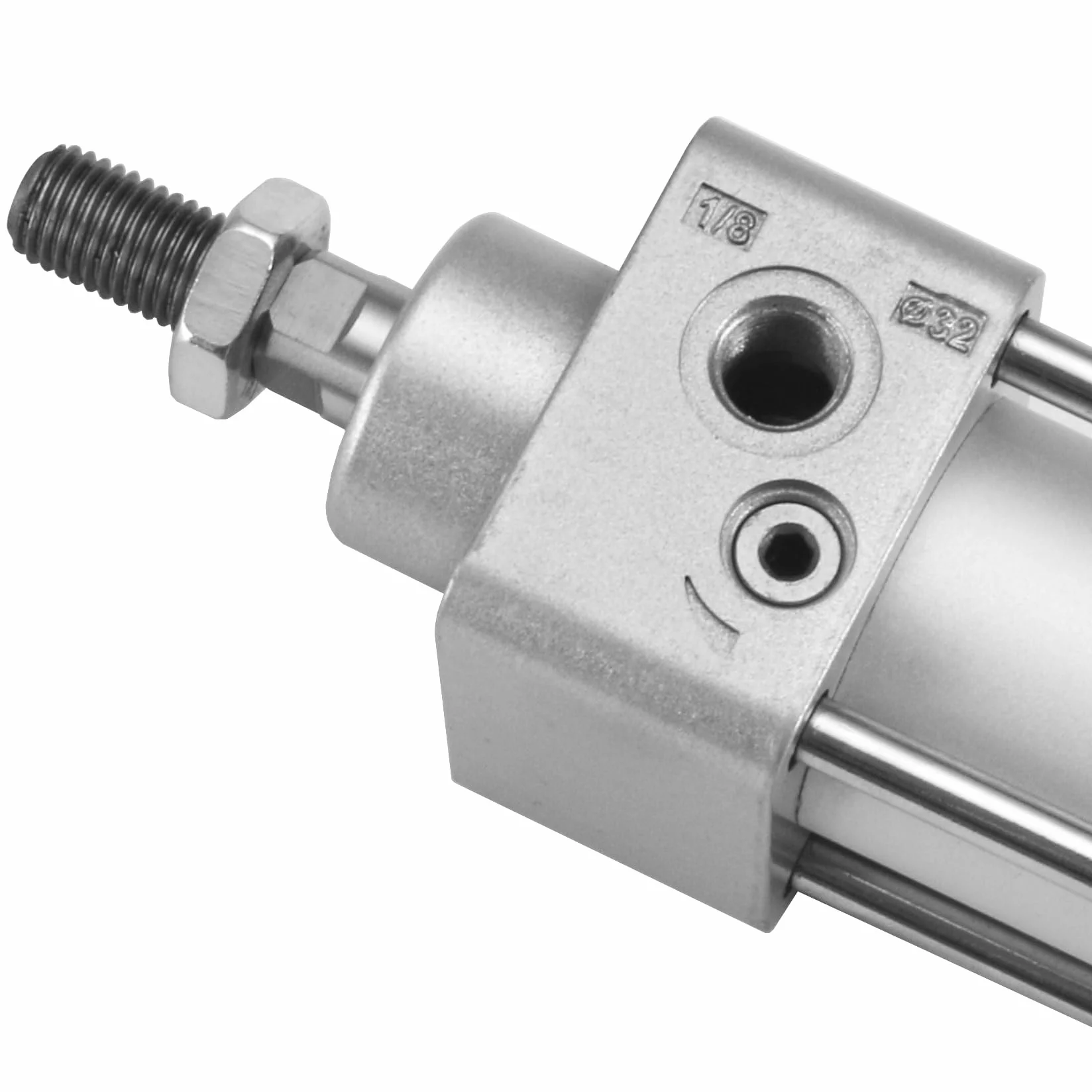 Heschen standardowy cylinder pneumatyczny SC 32-200 PT1/8, otwór 32 mm (1 1/4 cala), skok 200 mm (8 cali) z pojedynczym prętem podwójne działanie