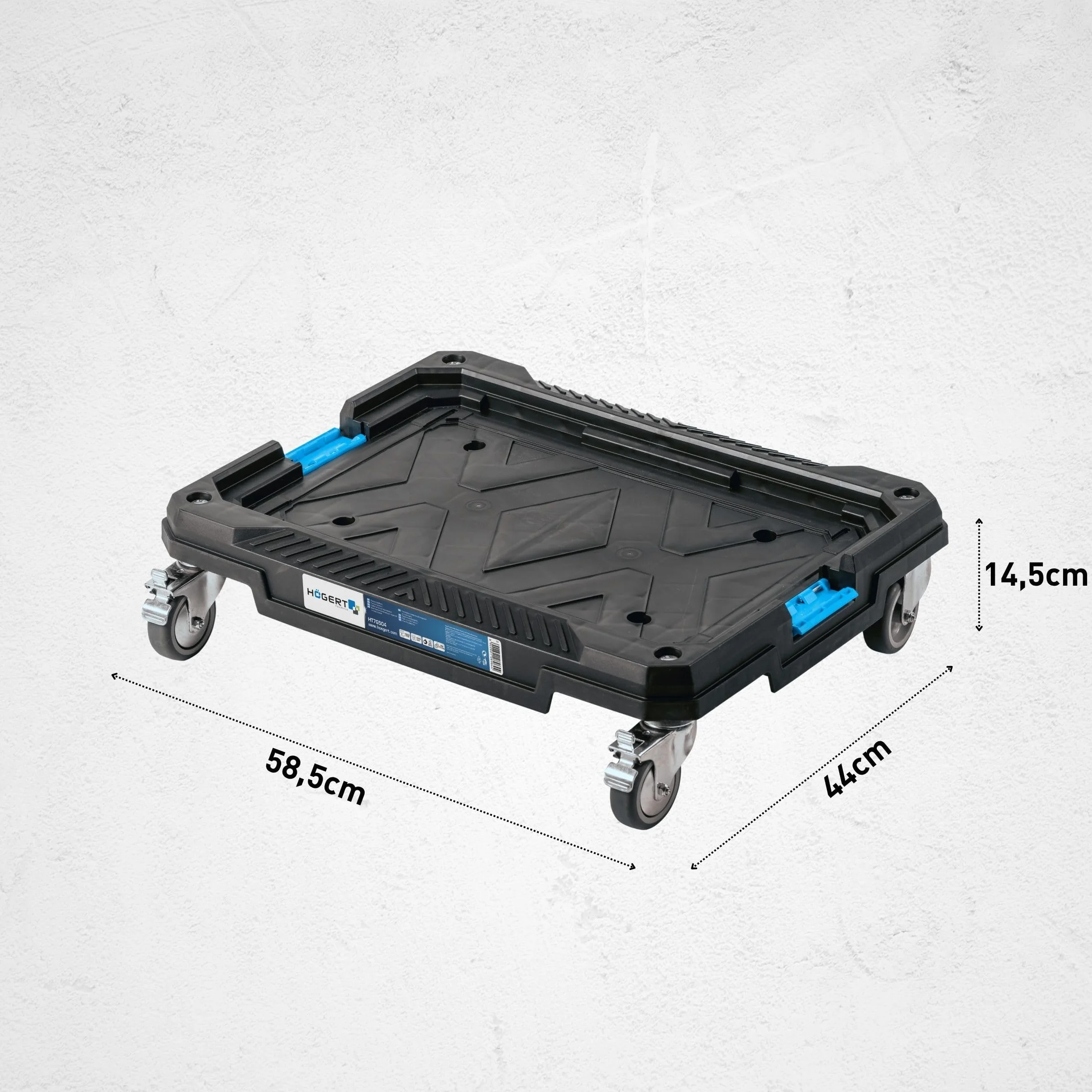 Högert Technik Platforma transportowa na kółkach 150 kg HT7G504