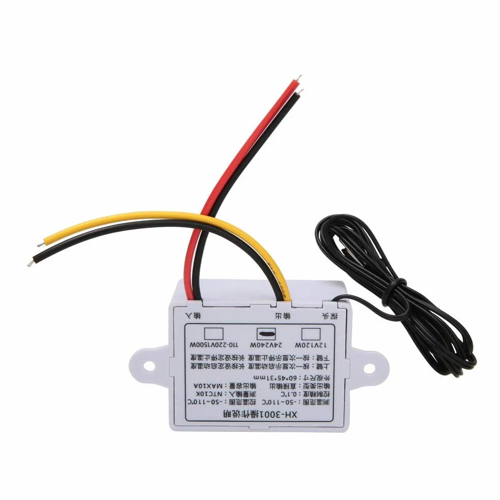 Cyfrowy regulator temperatury Xh-W3001 Regulator temperatury z wodoodporną sondą (110-220V/1500W)
