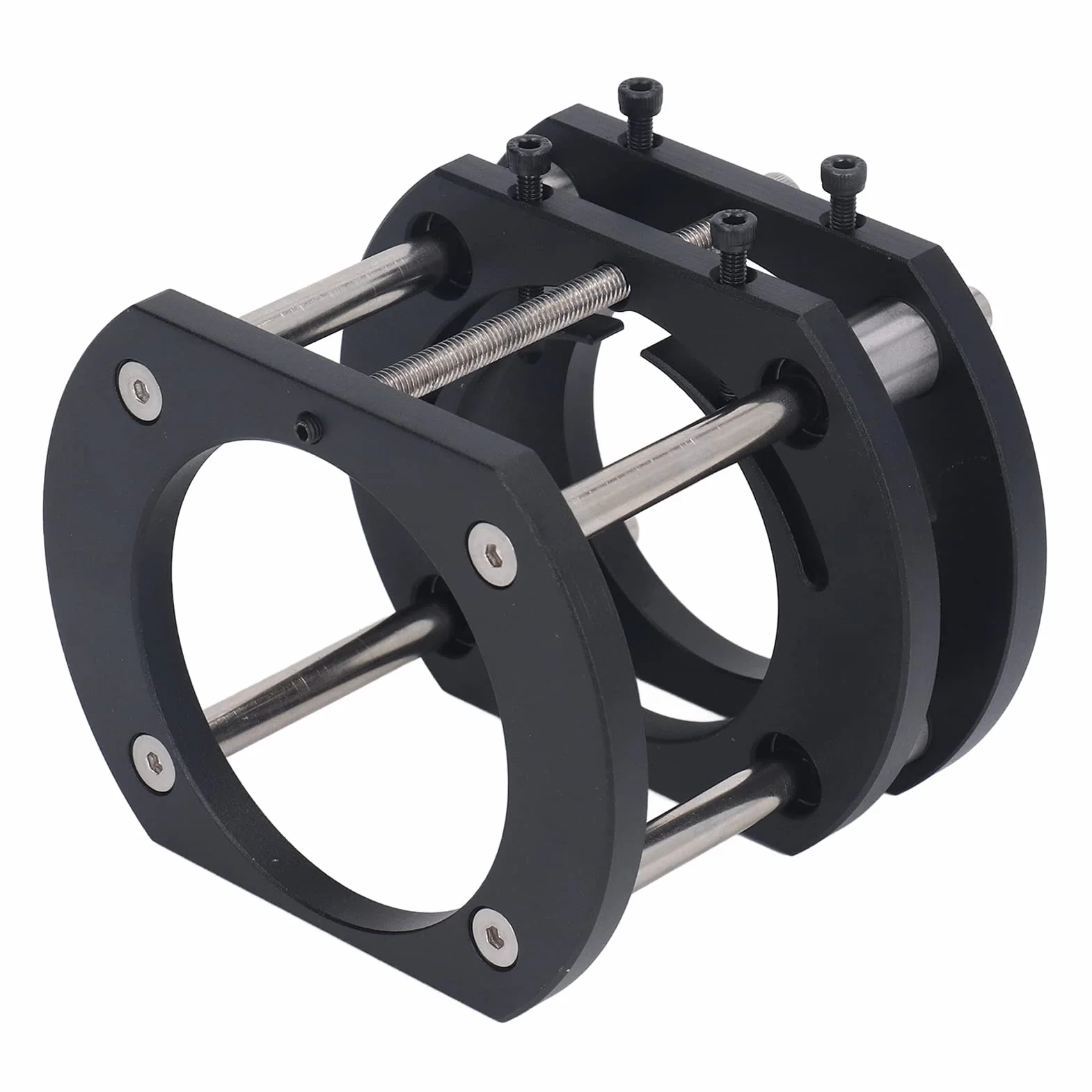 Podnośnik Routera, 4 Szczęki Mocujące Podstawa Systemu Podnoszenia Stołu Routera, Metalowy Zestaw Systemu Podnoszenia Routera do Silników o średnicy 64-66mm, Grawerowanie Drewna