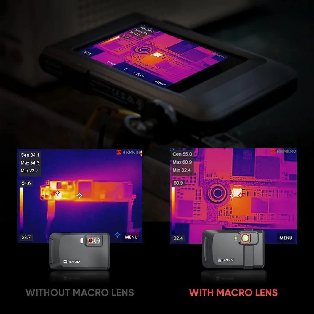 HIKMICRO 0,12x obiektyw makro do kamery termowizyjnej, do kieszeni serii Pocket 1, Pocket2