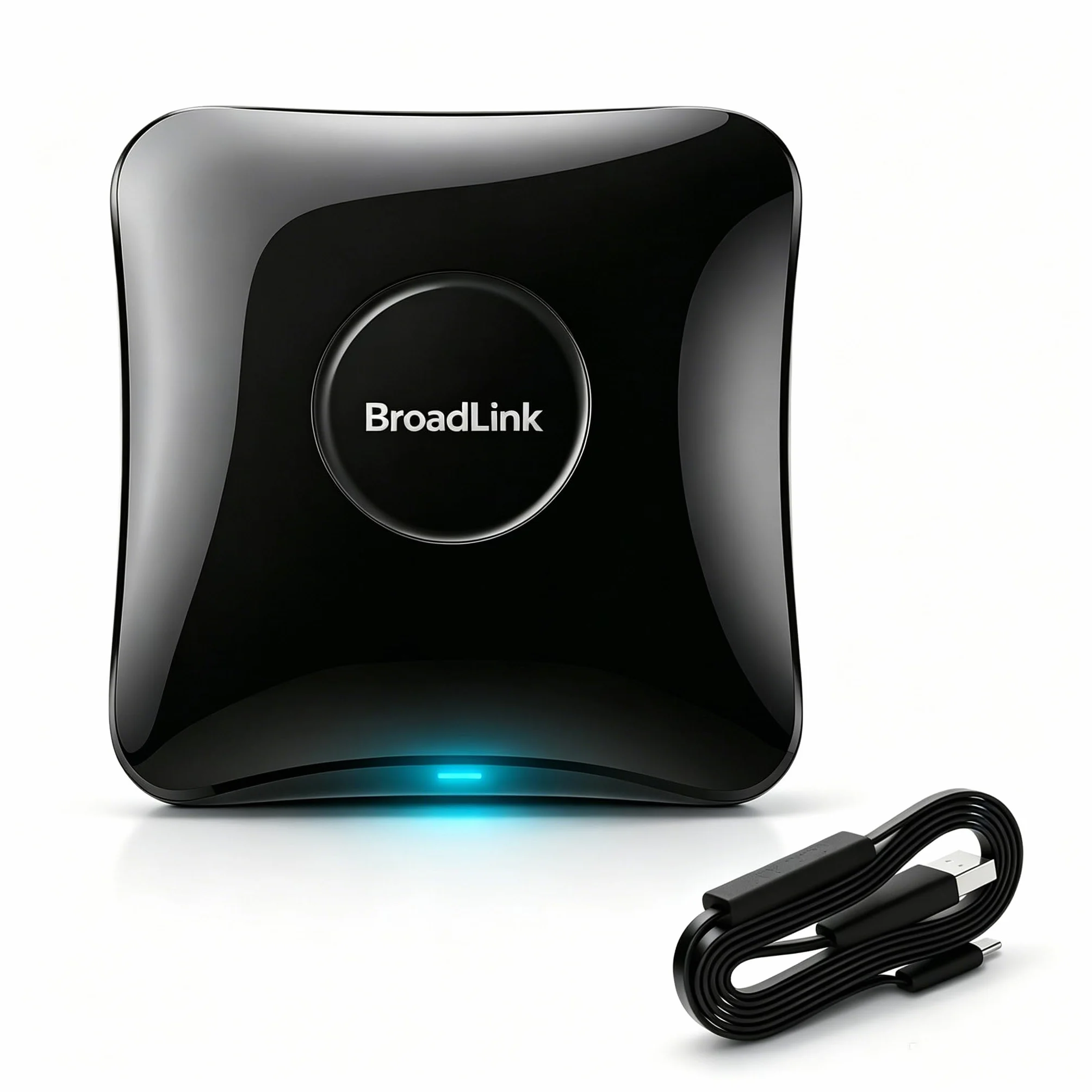 Broadlink RM4 pro inteligentny koncentrator zdalnego sterowania IR/RF z kablem czujnika, WiFi IR/RF Blaster do inteligentnej automatyki domowej, telewizora, kurtyny, pilota zdalnego sterowania