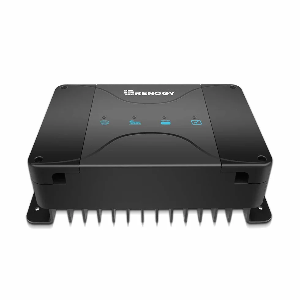 Renogy Ładowarka do akumulatorów 30 A DCDC Mppt regulator ładowania solarnego 12 V, niezależna od sieci do akumulatora rozruchowego i zasilającego do kampera, przyczepy kempingowej