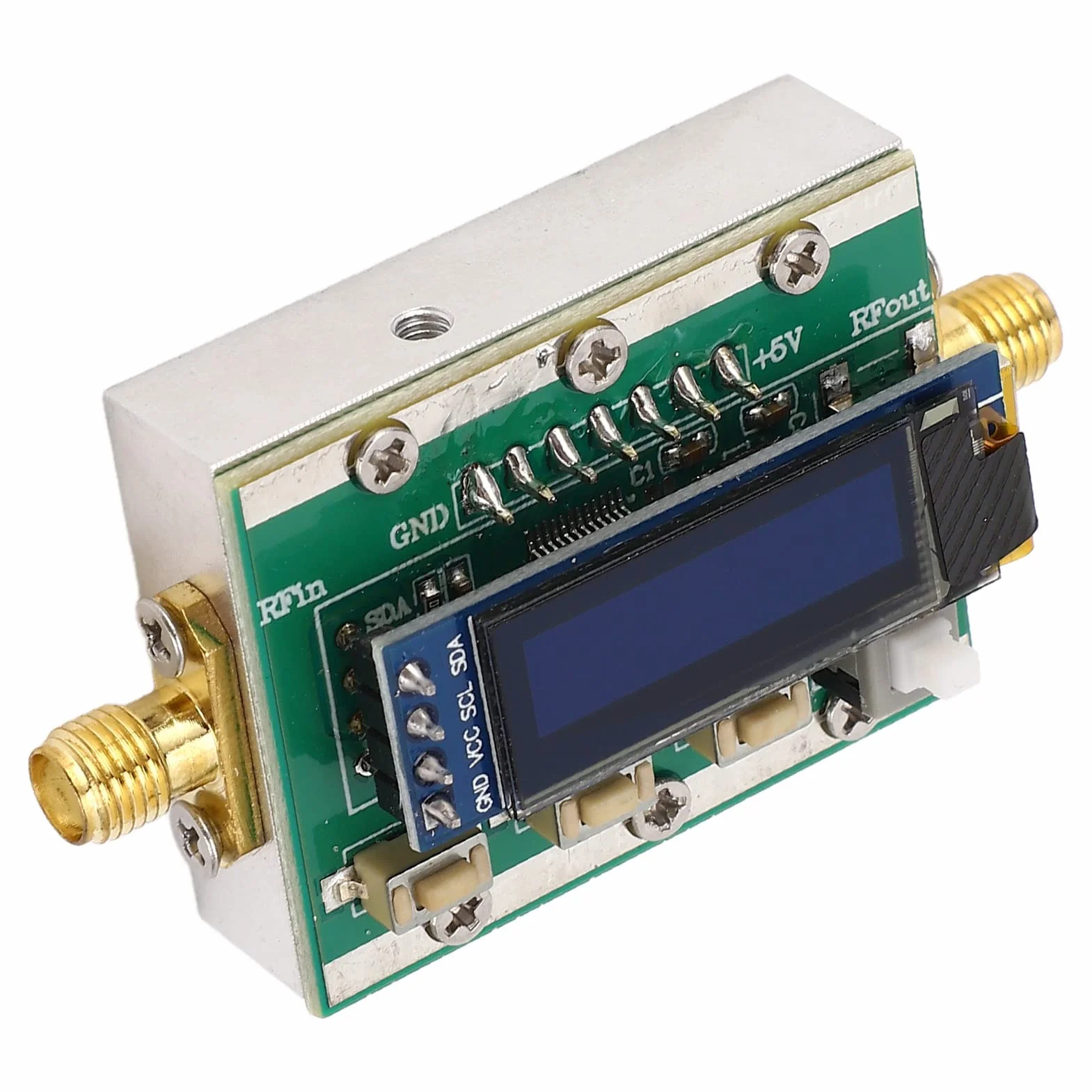 Programowalny Tłumik RF 0-31dB, Krok 1dB, 1-3800MHz, Sterowanie za pomocą Komputera PC, Interfejs RP SMA dla Instrumentów, Impedancja 50Ω, Zasilacz MiniUSB 5V
