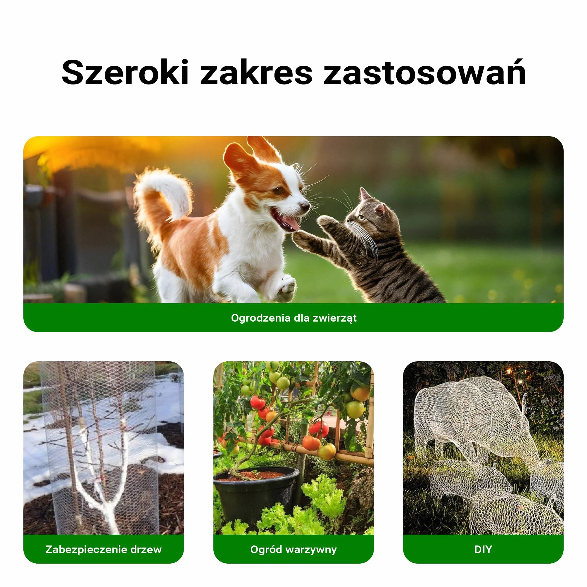 Wiltec Siatka ogrodzeniowa ocynkowana 1 x 10 m, stalowa siatka leśna na woliery i gryzonie, drut 0,75 mm, oczka 19 x 19 mm, trwała ochrona dla upraw i ogrodów