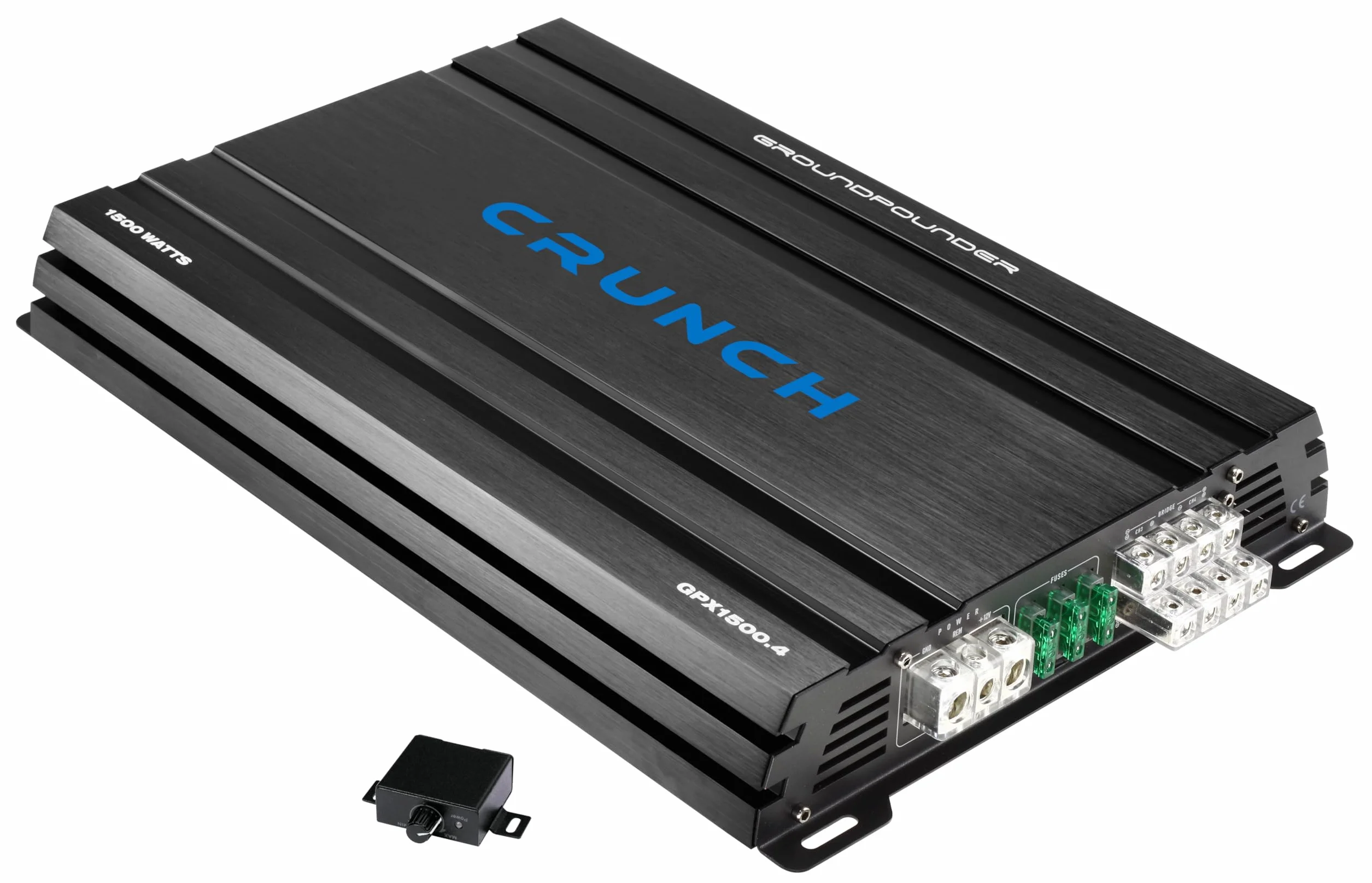 CRUNCH Wzmacniacz samochodowy GPX1500.4 (4-kanałowy, klasa A/B, maks. 1500 W, wzmacniacze GROUNDPOUNDER AMPLIFIERS, CRUNCH Car Unlimited Audio)