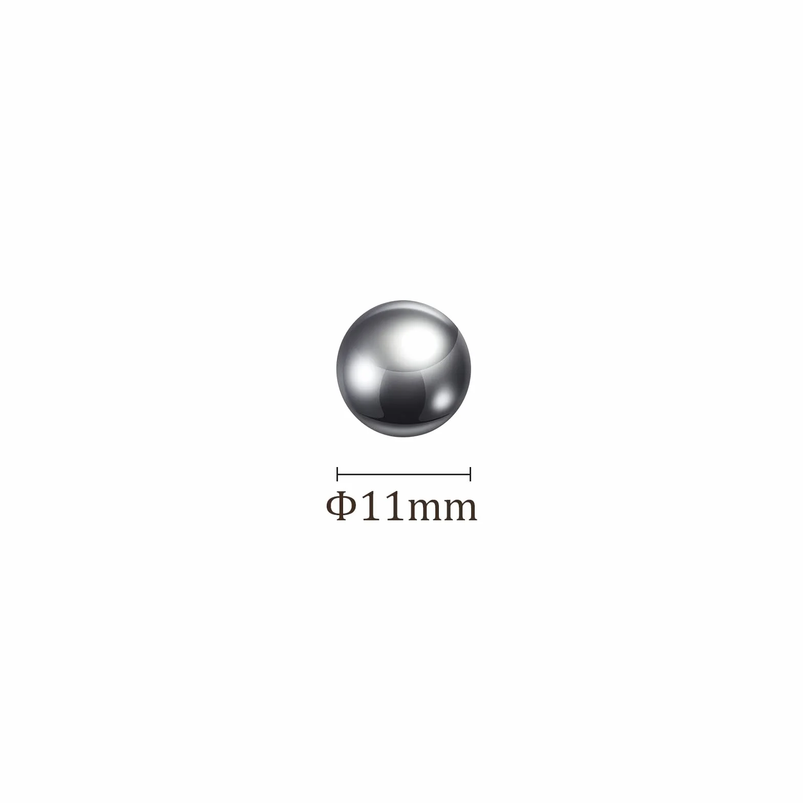 10 sztuk kul precyzyjnych - [11 mm] stal nierdzewna 201 do łożysk stałych