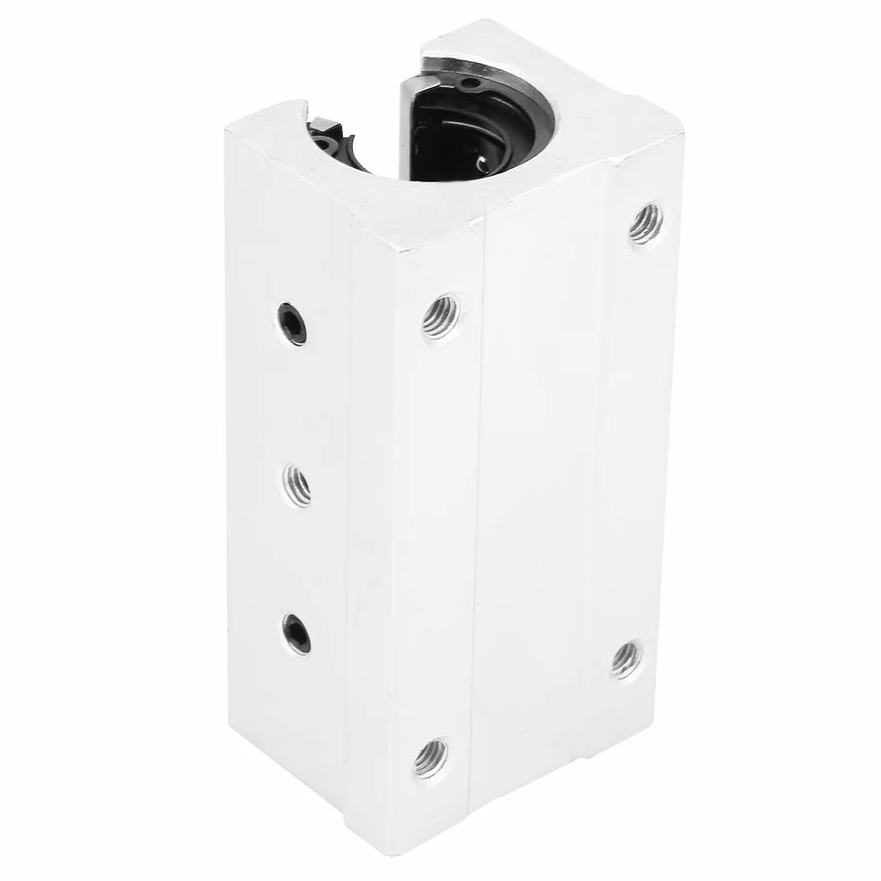 4 sztuk SBR20LUU 20mm liniowe łożysko kulkowe blok poduszki ze stopu aluminium otwarte łożysko liniowe blok ślizgowy tuleja ślizgowa