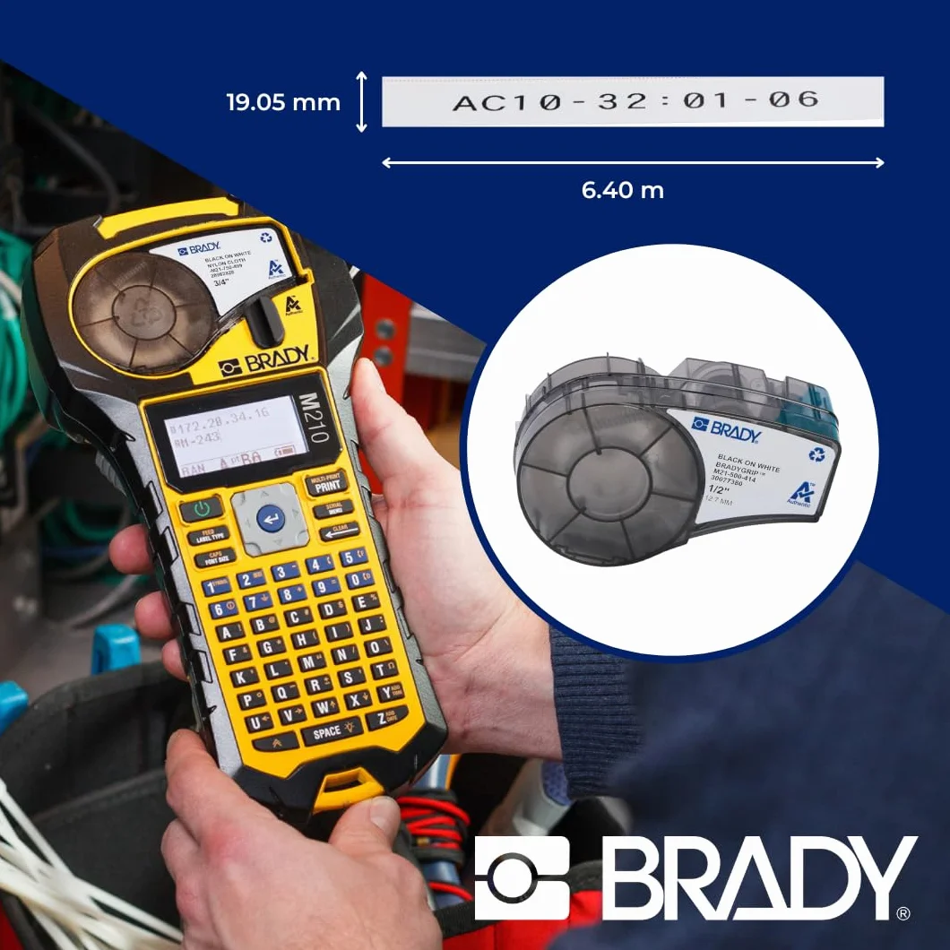 Materiał do druku etykiet na rzepy BradyGrip do drukarek BMP21-PLUS, BMP21-LAB i BMP21