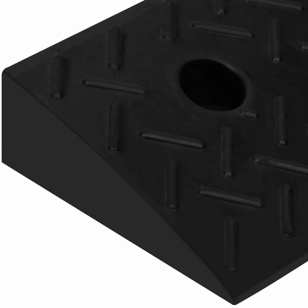 vidaXL Najazdy krawężnikowe gumowe 2 szt. 50 x 17,5 x 5 cm