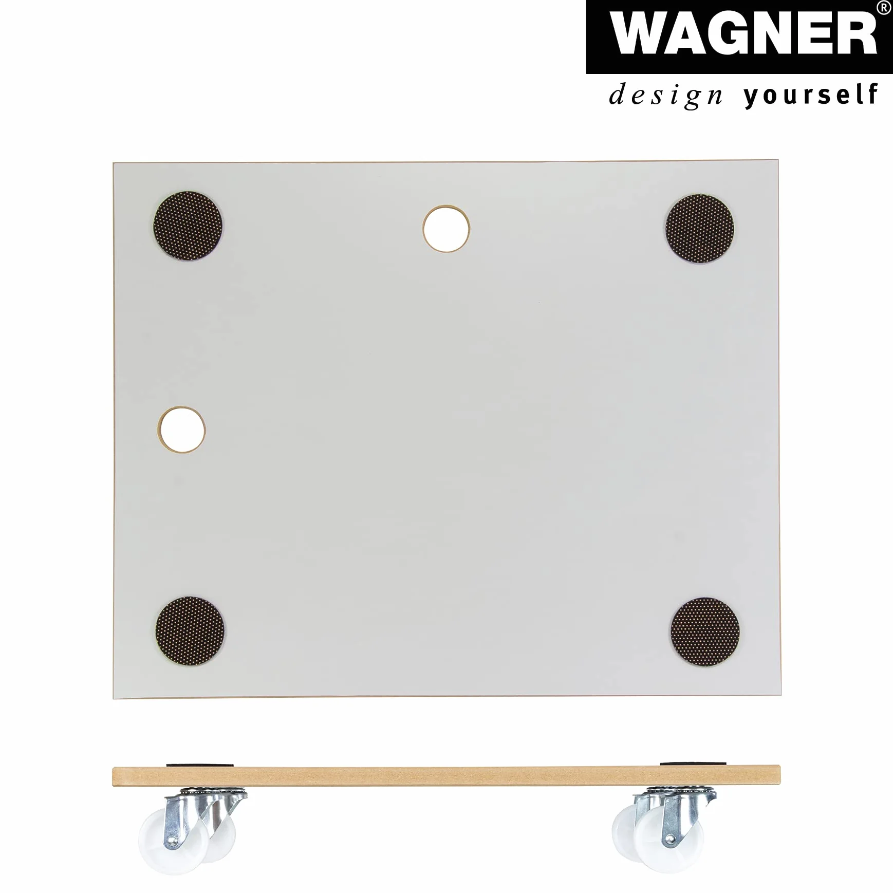 WAGNER Pomoc transportowa MM 1359, 59 x 47,5 x 10 cm, nośność 200 kg, specjalna powłoka, podkładki antypoślizgowe, najlepsza mobilność, łatwa w pielęgnacji, wytrzymała i wytrzymała - 20135901
